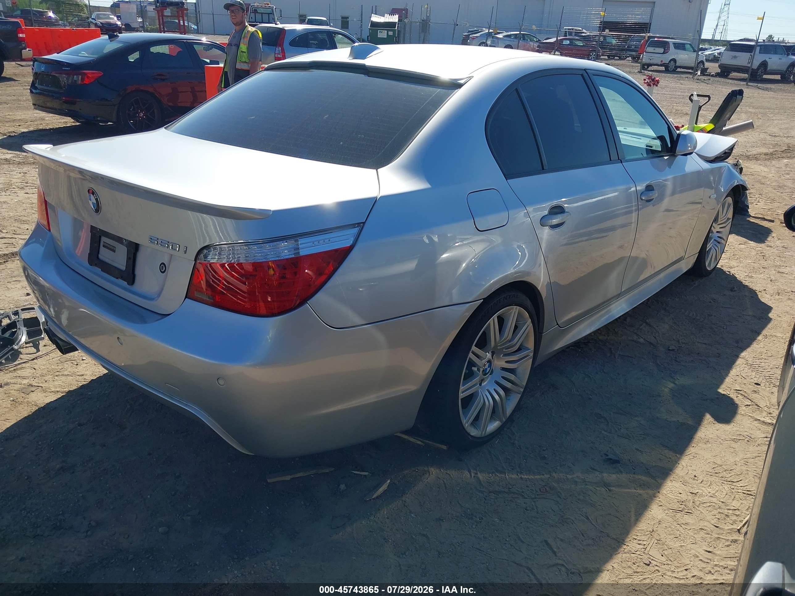 2009 Bmw 550i   Gray vin: WBANW53509CT55946