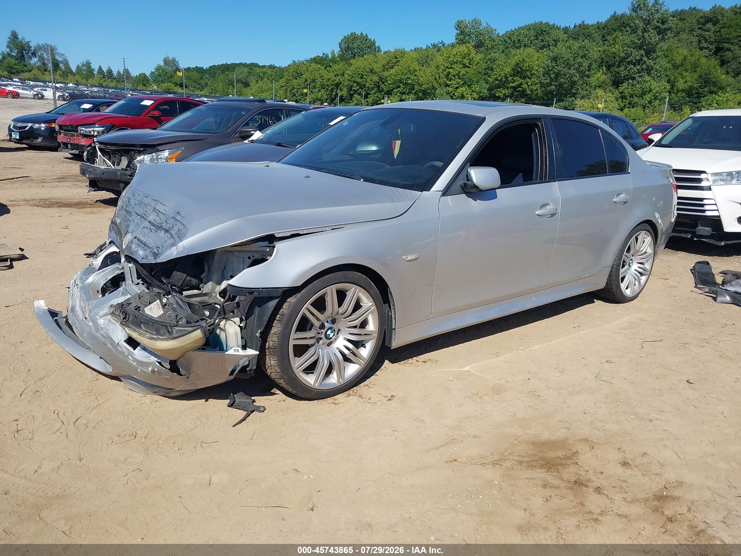 2009 Bmw 550i   Gray vin: WBANW53509CT55946