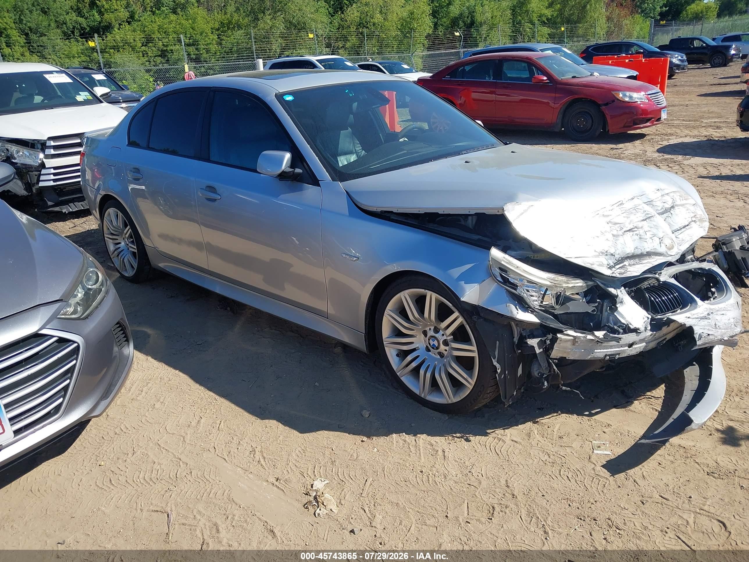 2009 Bmw 550i   Gray vin: WBANW53509CT55946