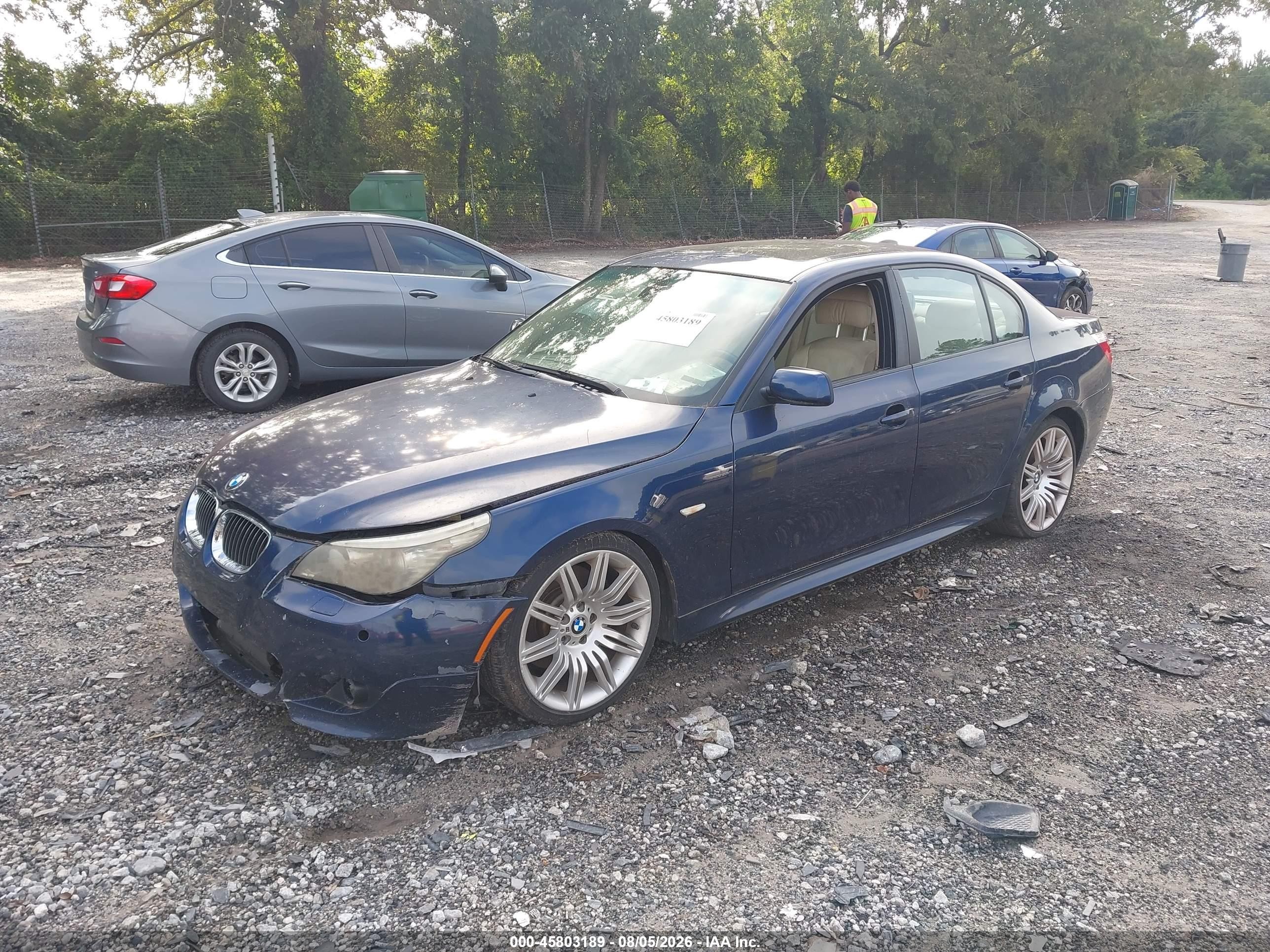 2008 Bmw 550i   Blue vin: WBANW53518CT49801