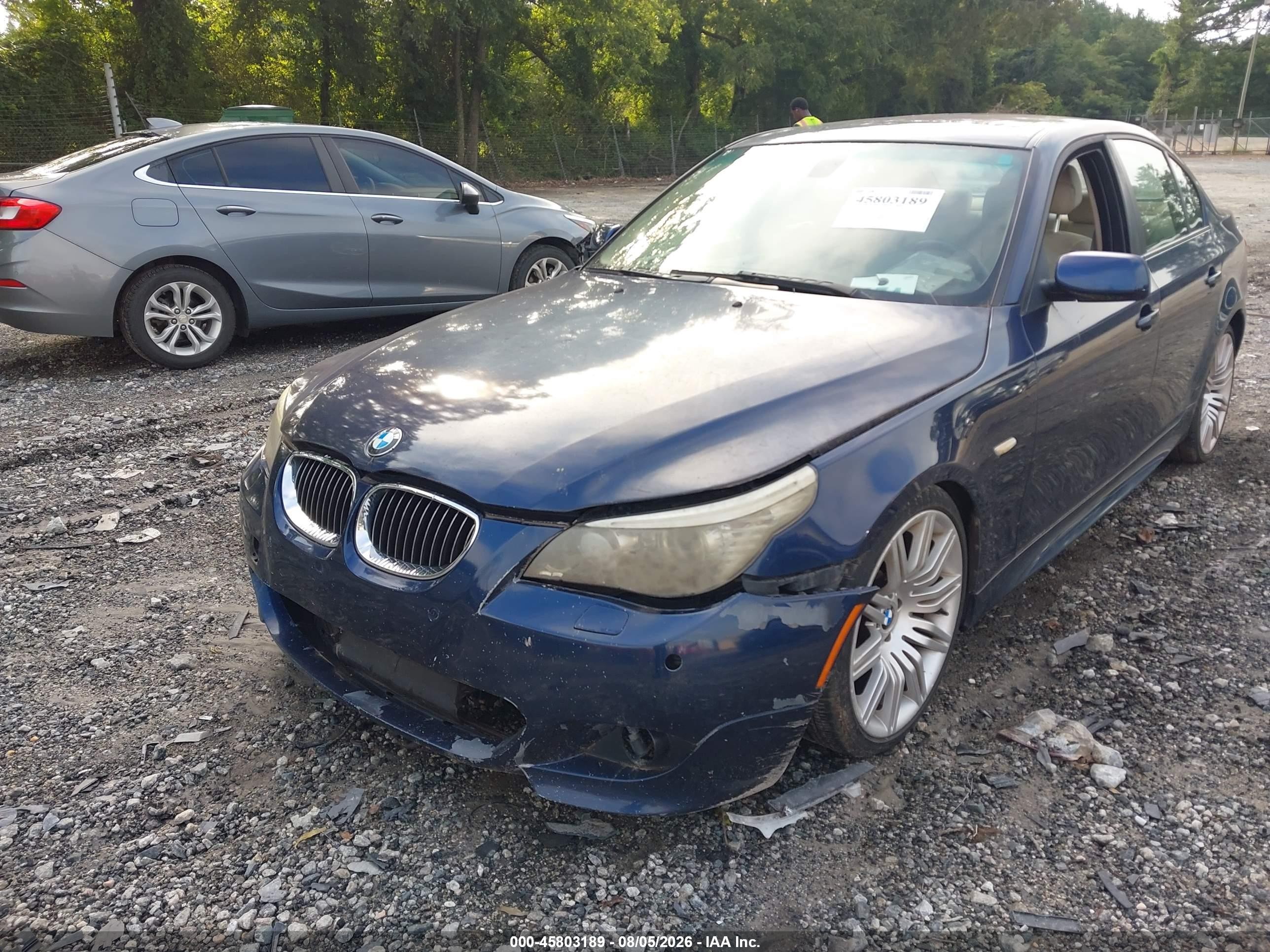 2008 Bmw 550i   Blue vin: WBANW53518CT49801