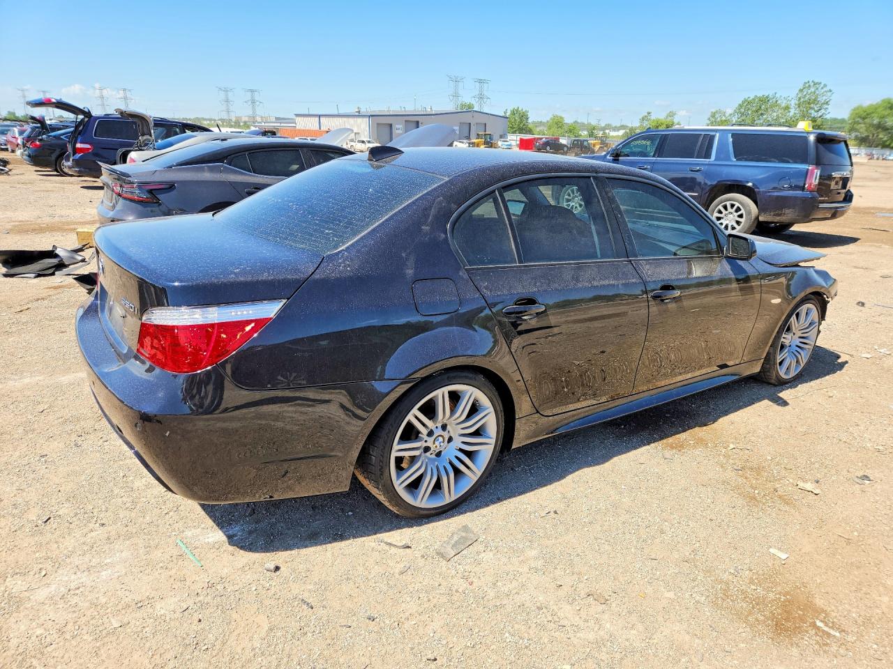 2008 Bmw 550 I Black vin: WBANW53518CT51788