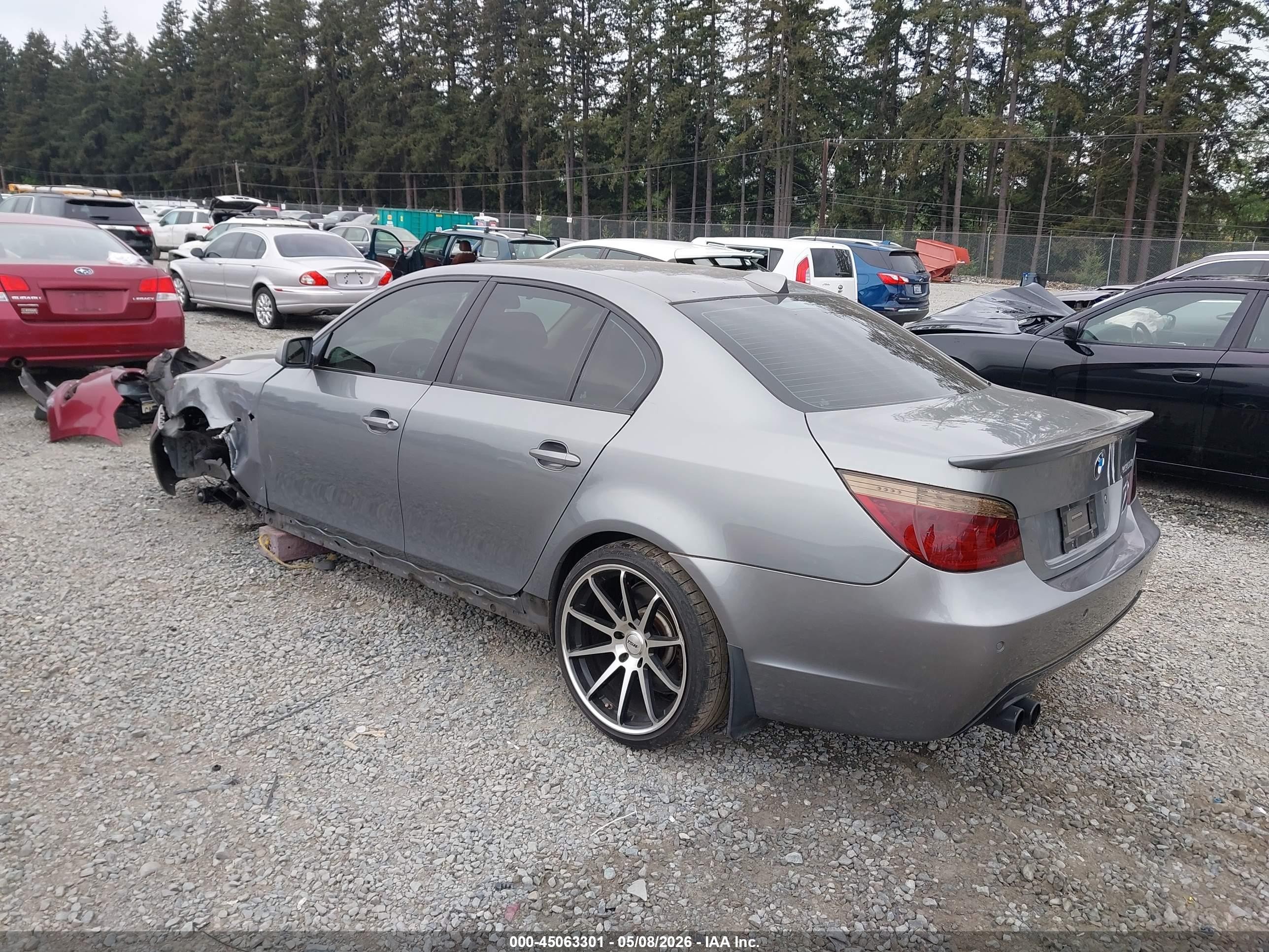 2008 Bmw 550i   Gray vin: WBANW53548CT50117