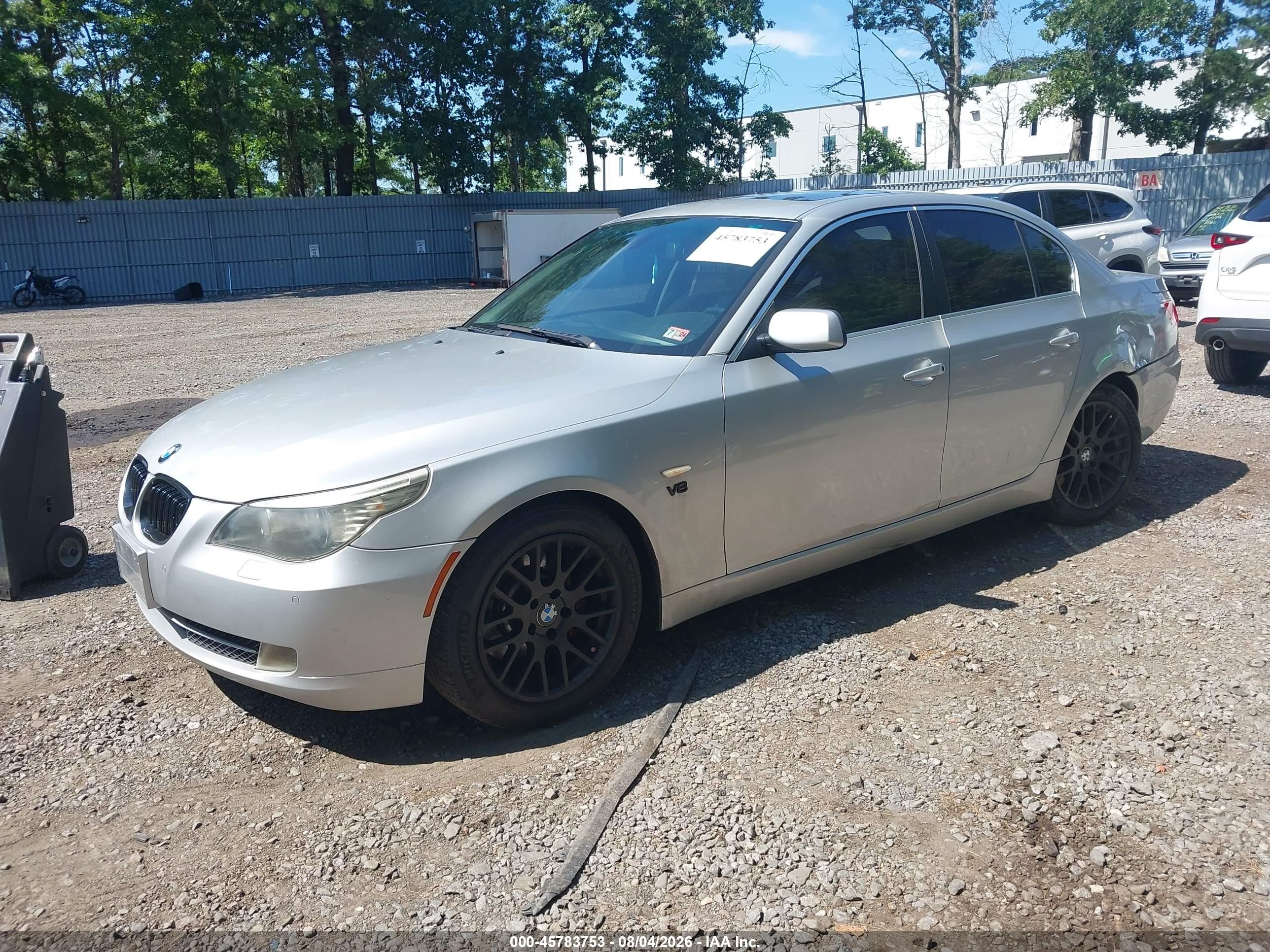 2008 Bmw 550i   Серебряный vin: WBANW53558CT49798
