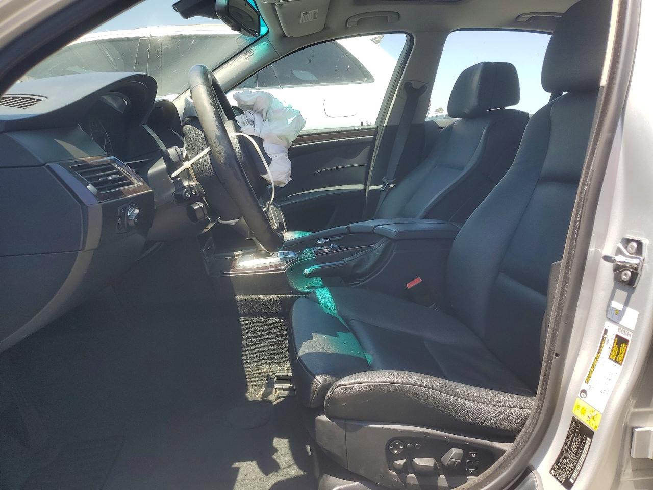 2009 Bmw 550 I Silver vin: WBANW53559CT55473