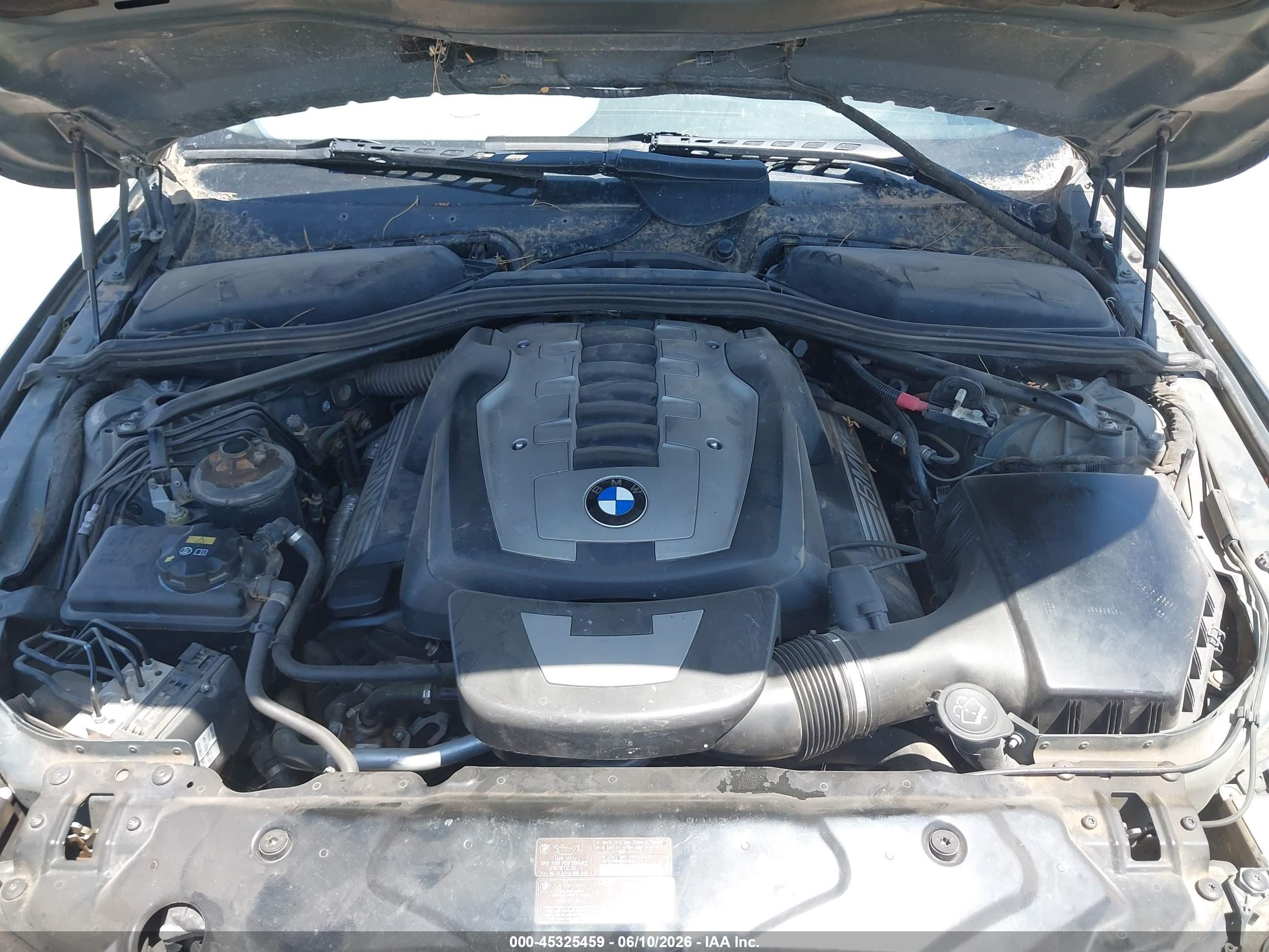 2008 Bmw 550i   Black vin: WBANW53568CT52032