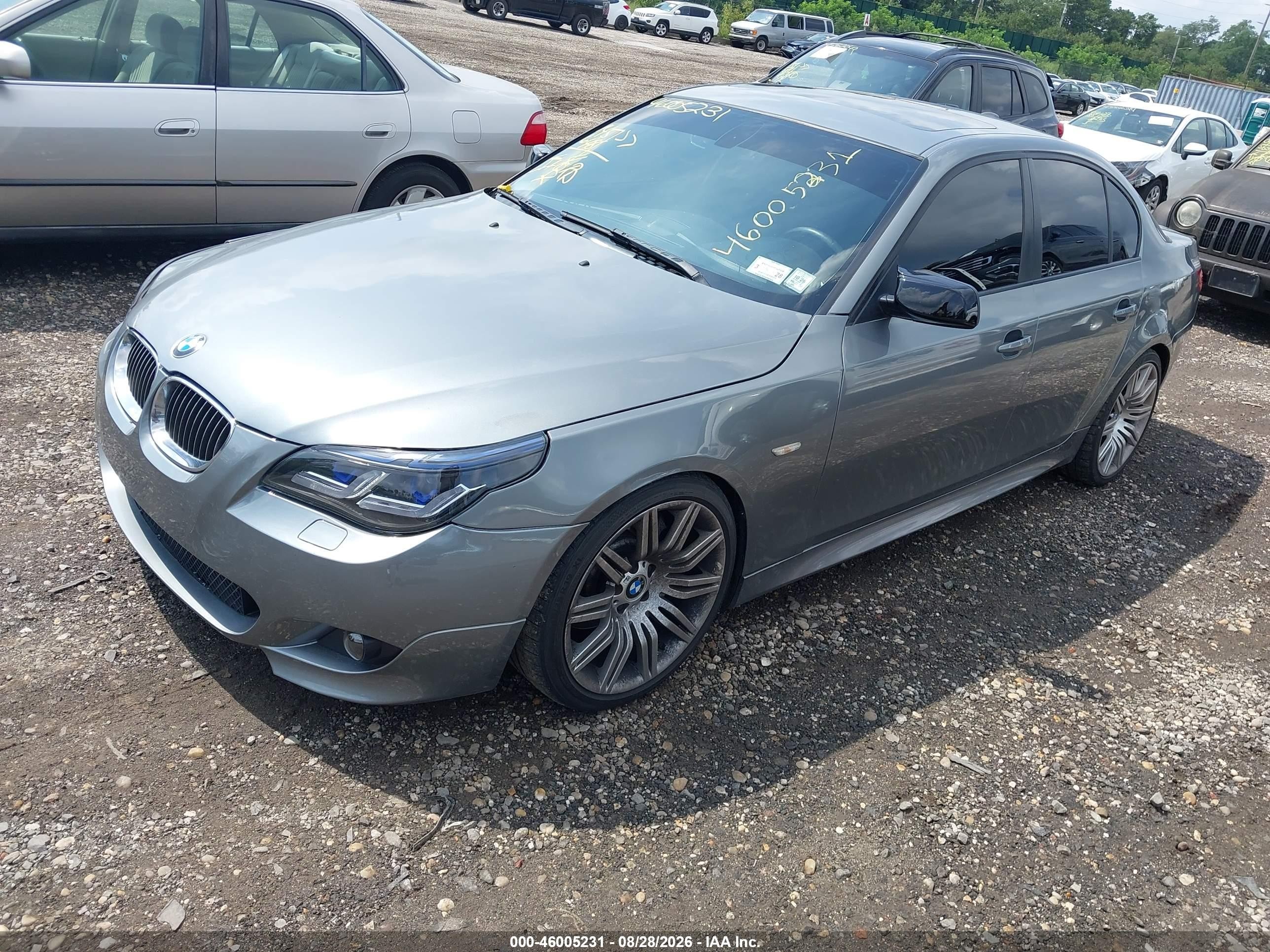 2008 Bmw 550i   Gray vin: WBANW53568CT52077