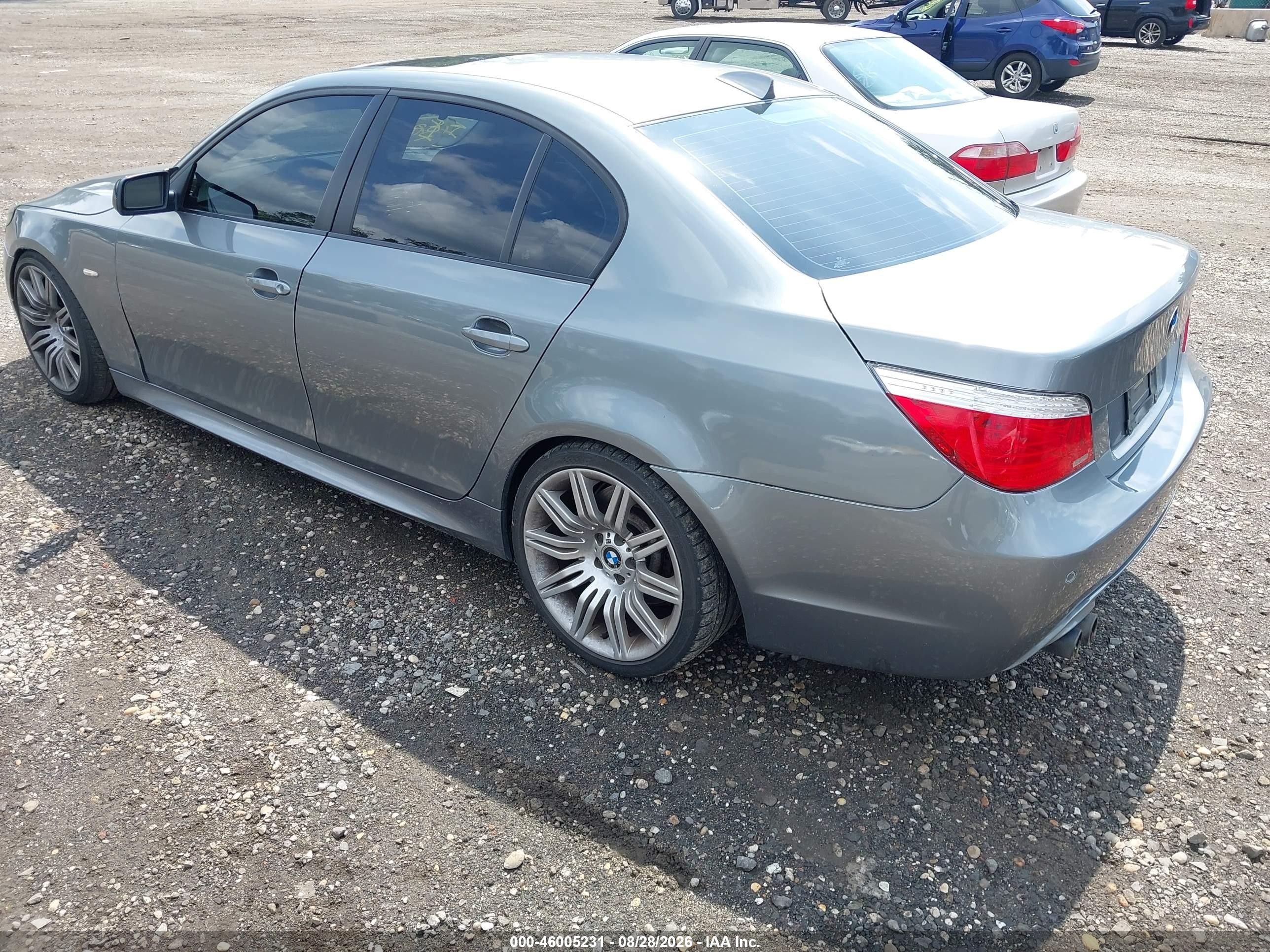 2008 Bmw 550i   Gray vin: WBANW53568CT52077
