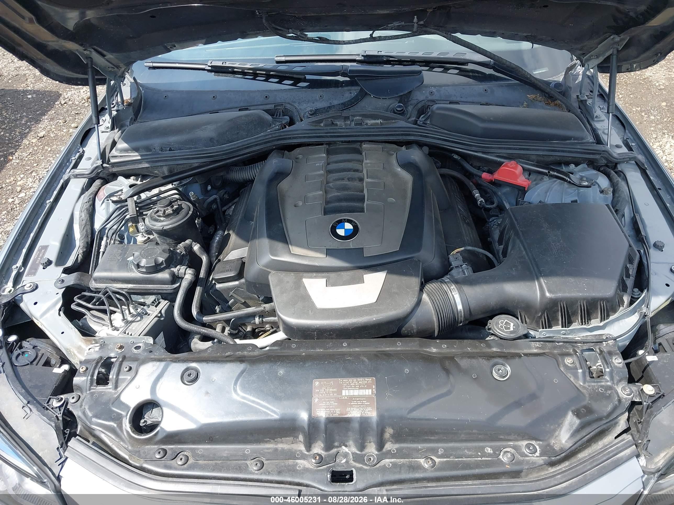 2008 Bmw 550i   Gray vin: WBANW53568CT52077