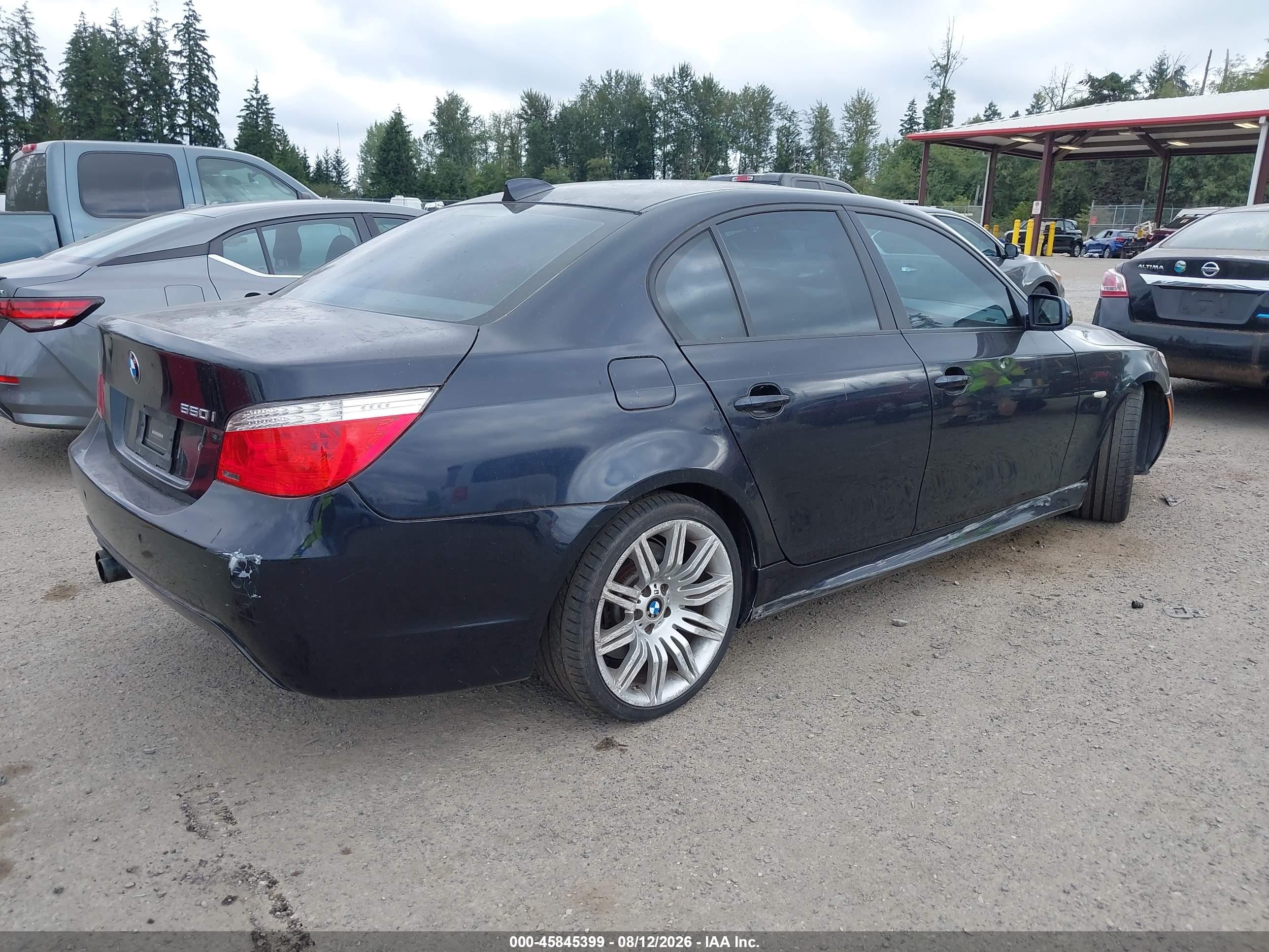 2008 Bmw 550i   Blue vin: WBANW53578CT49527