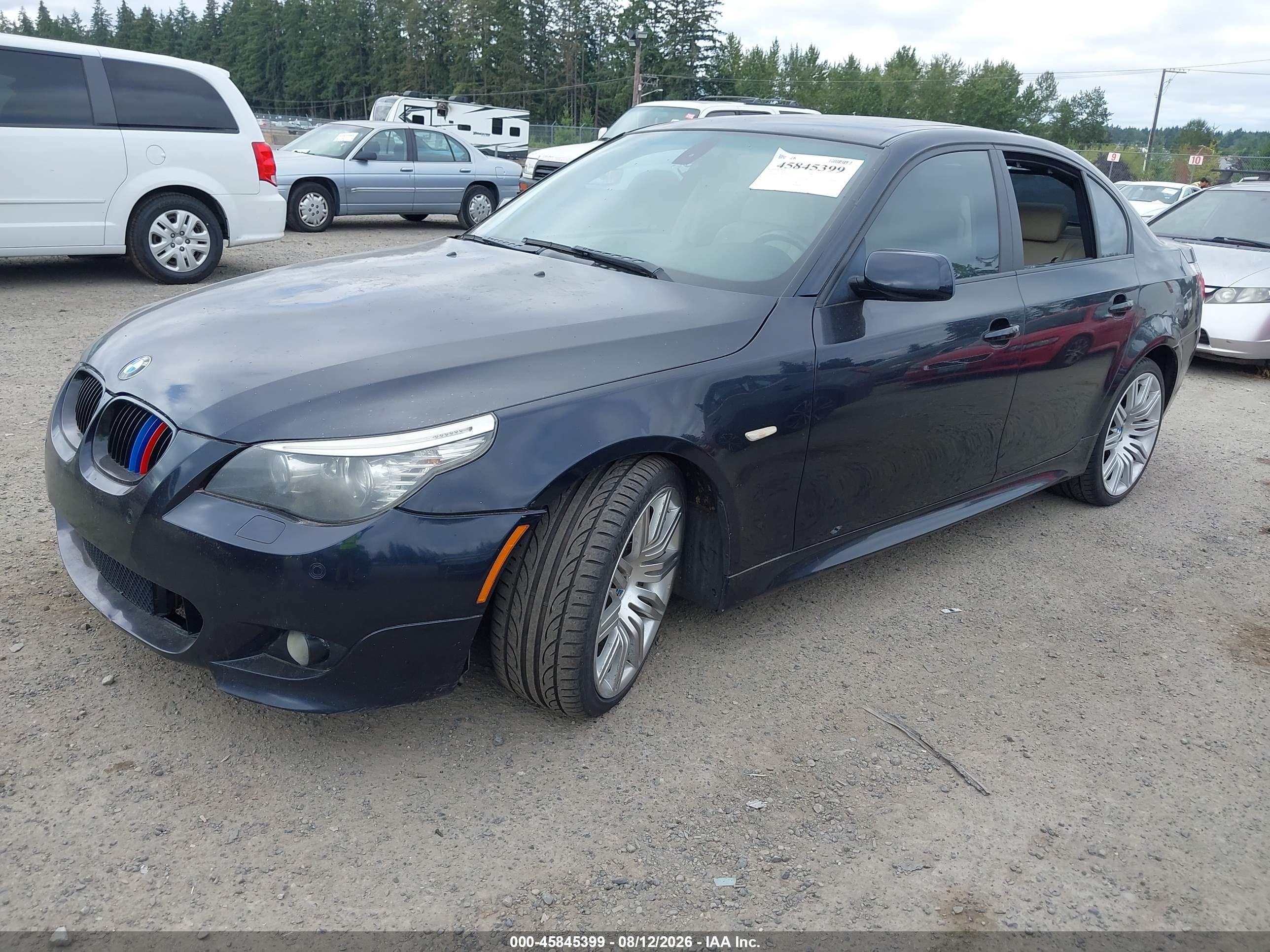 2008 Bmw 550i   Blue vin: WBANW53578CT49527