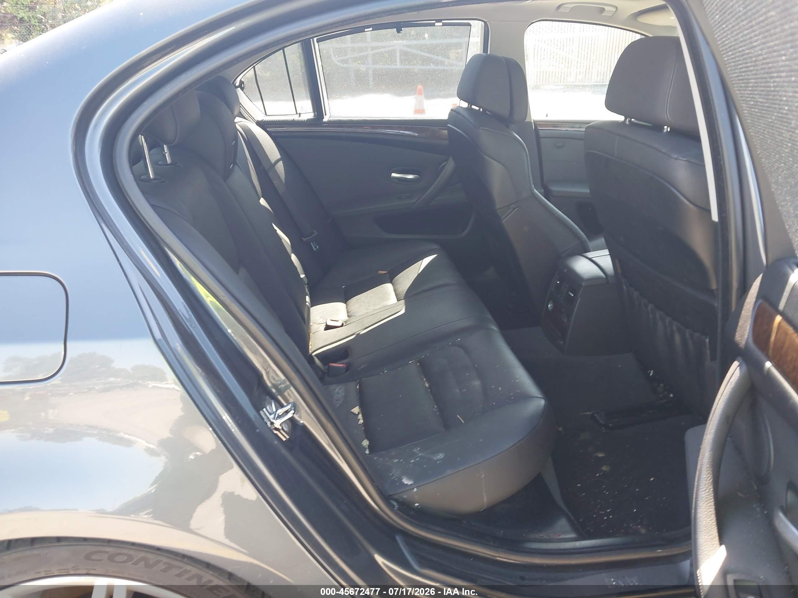 2008 Bmw 550i Серый vin: WBANW53588CT53960