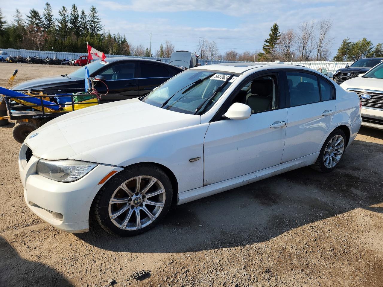2010 Bmw 323 I White vin: WBAPG7C52AA641606
