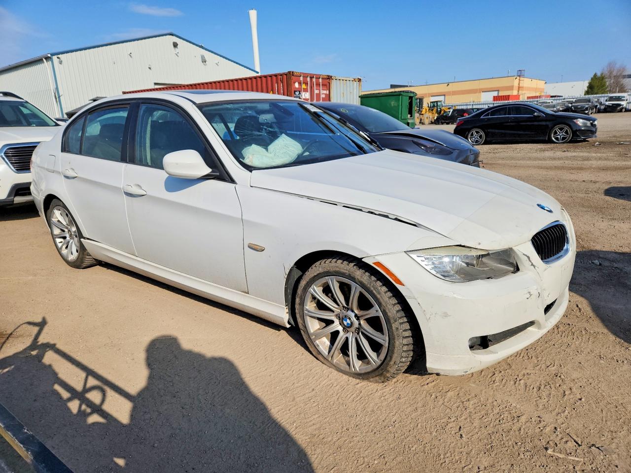 2010 Bmw 323 I White vin: WBAPG7C52AA641606