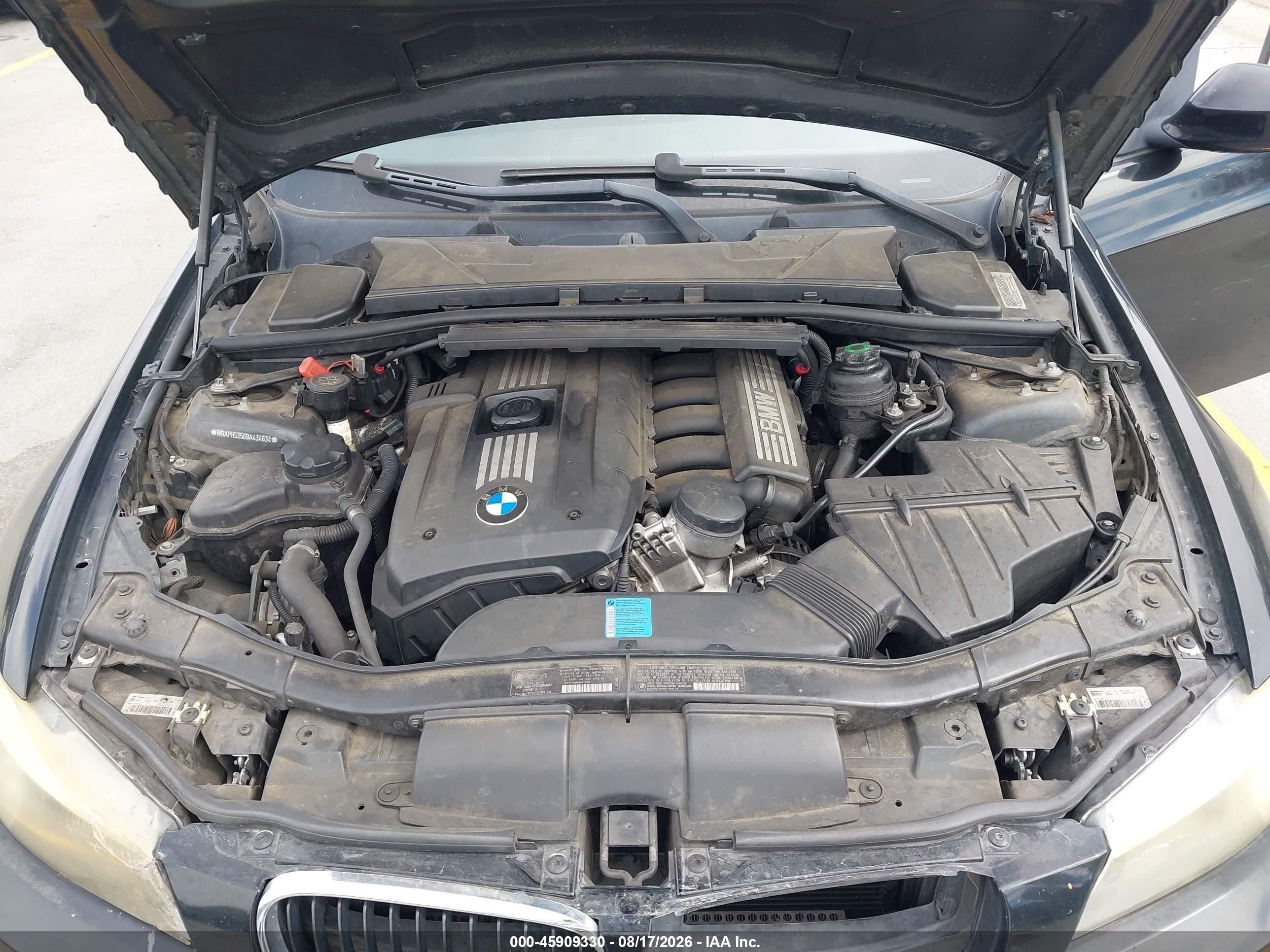 2009 Bmw 328i   Black vin: WBAPH53569A434634