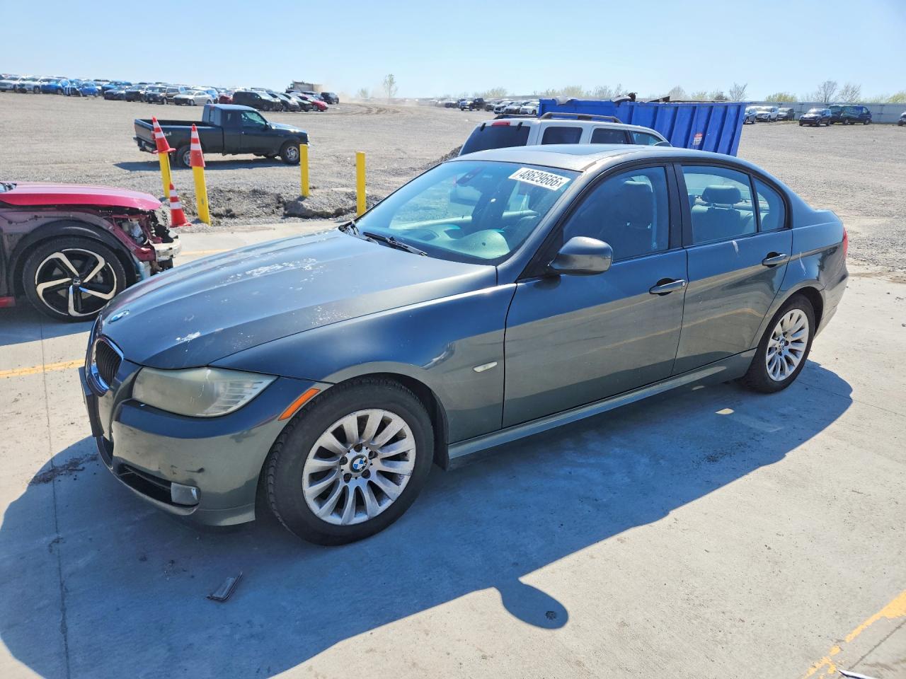 2009 Bmw 328 I Sulev Blue vin: WBAPH53589A438037