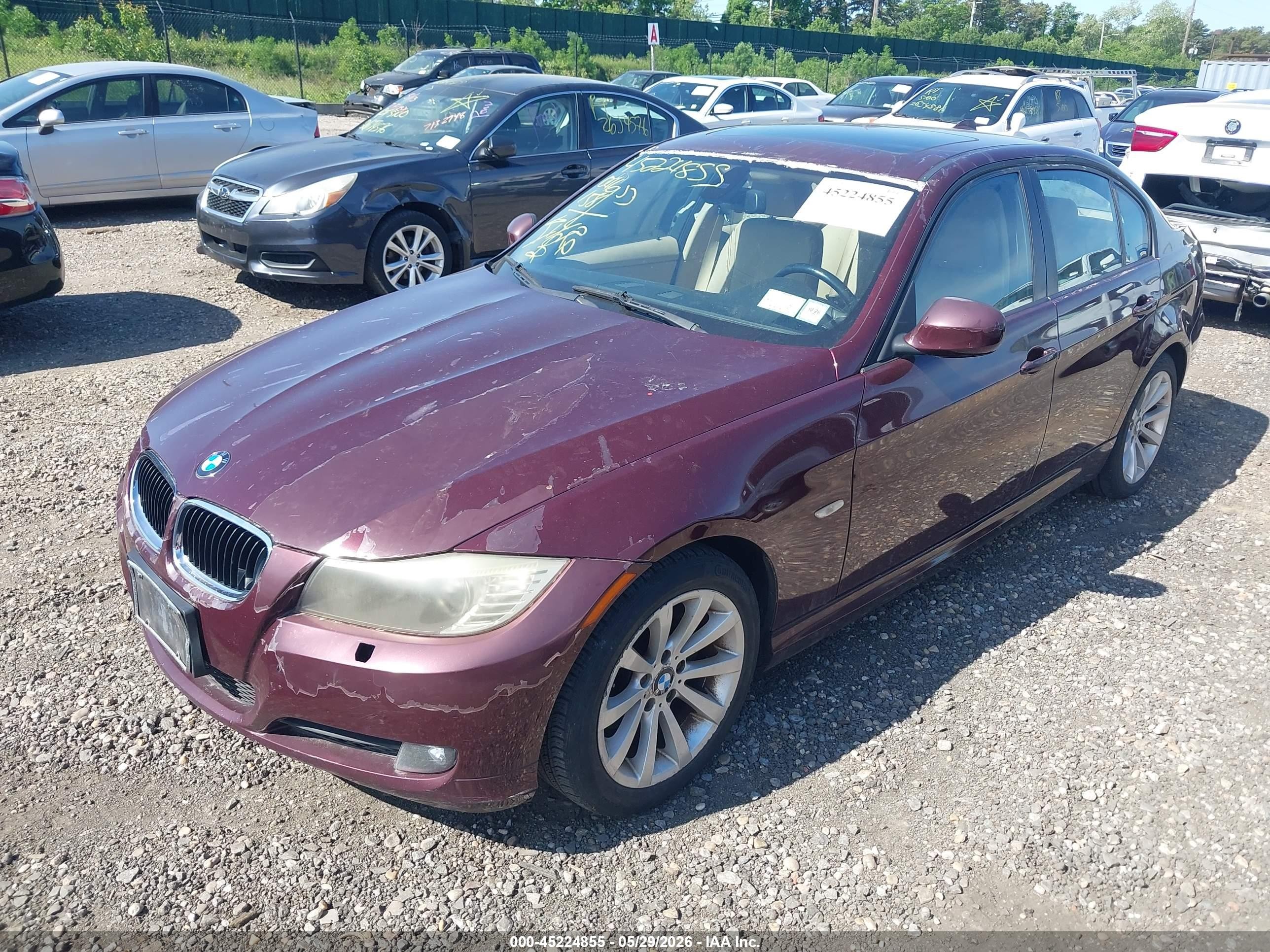 2009 Bmw 328i   Purple vin: WBAPH53599A438340