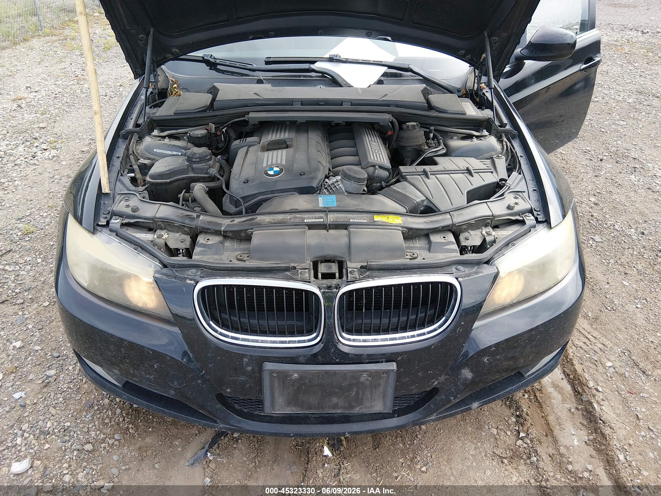 2009 Bmw 328i   Black vin: WBAPH535X9A435012