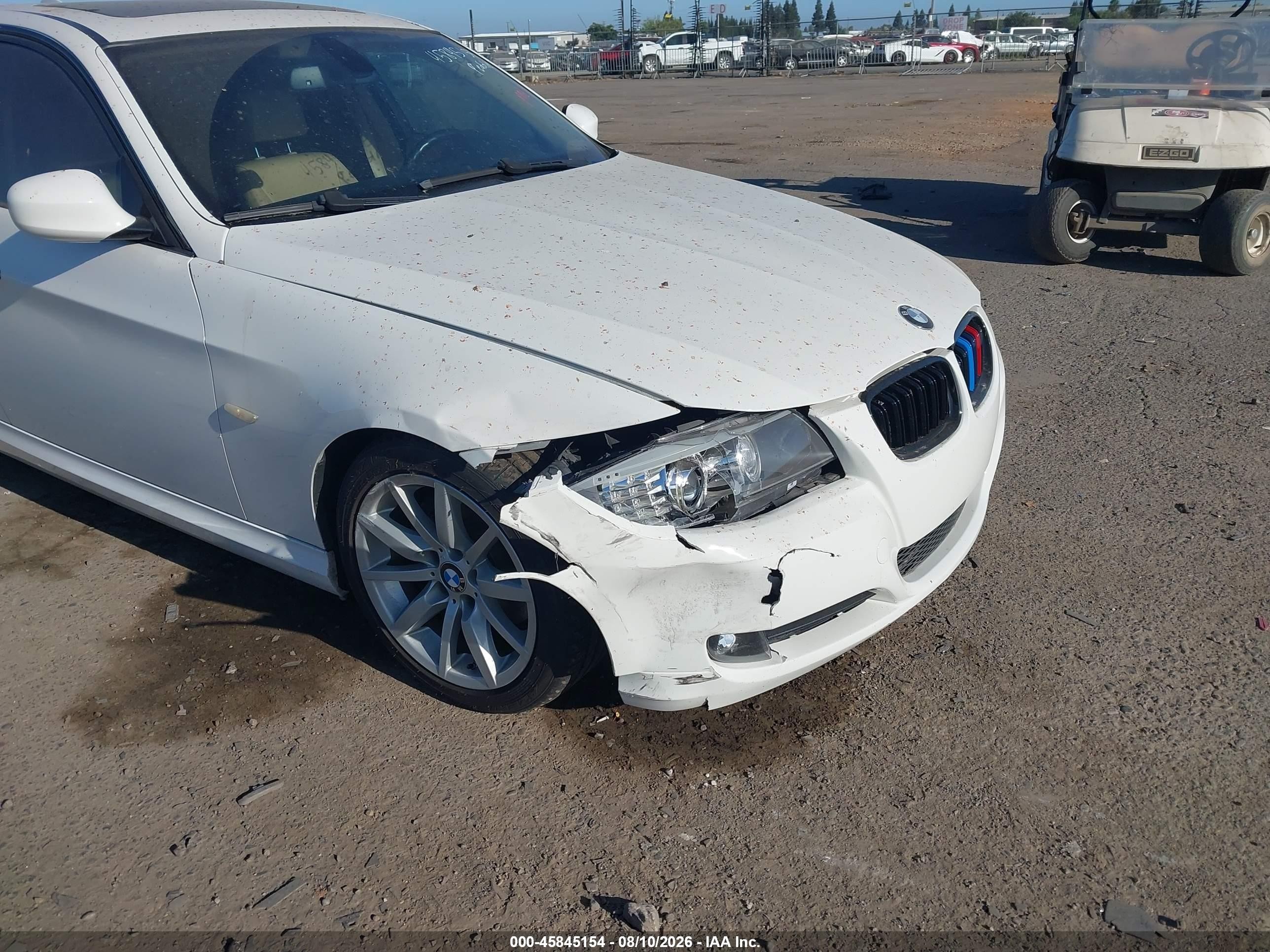 2009 Bmw 328i   Белый vin: WBAPH57529NL77206