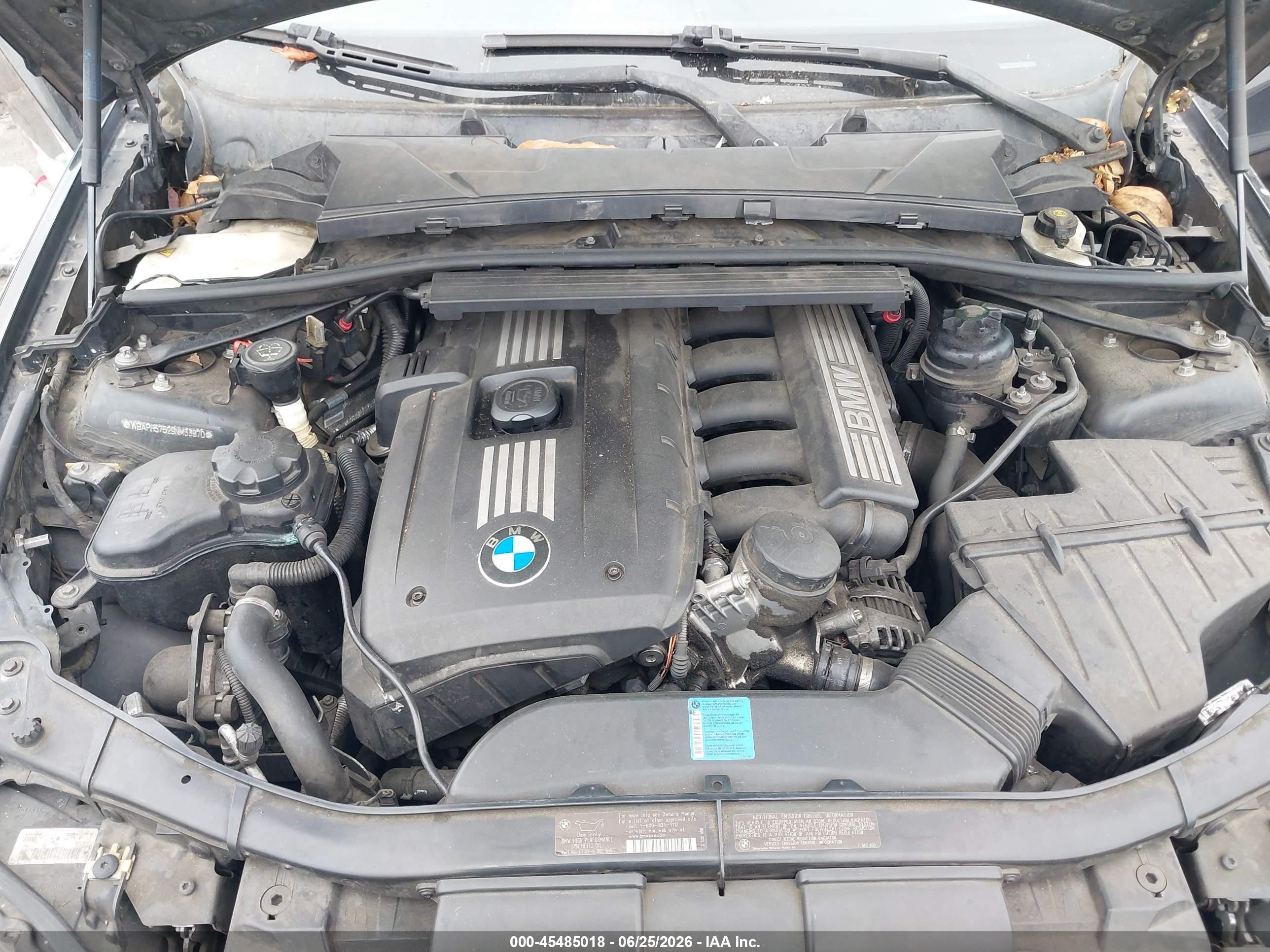 2009 Bmw 328i   Black vin: WBAPH57529NM33970
