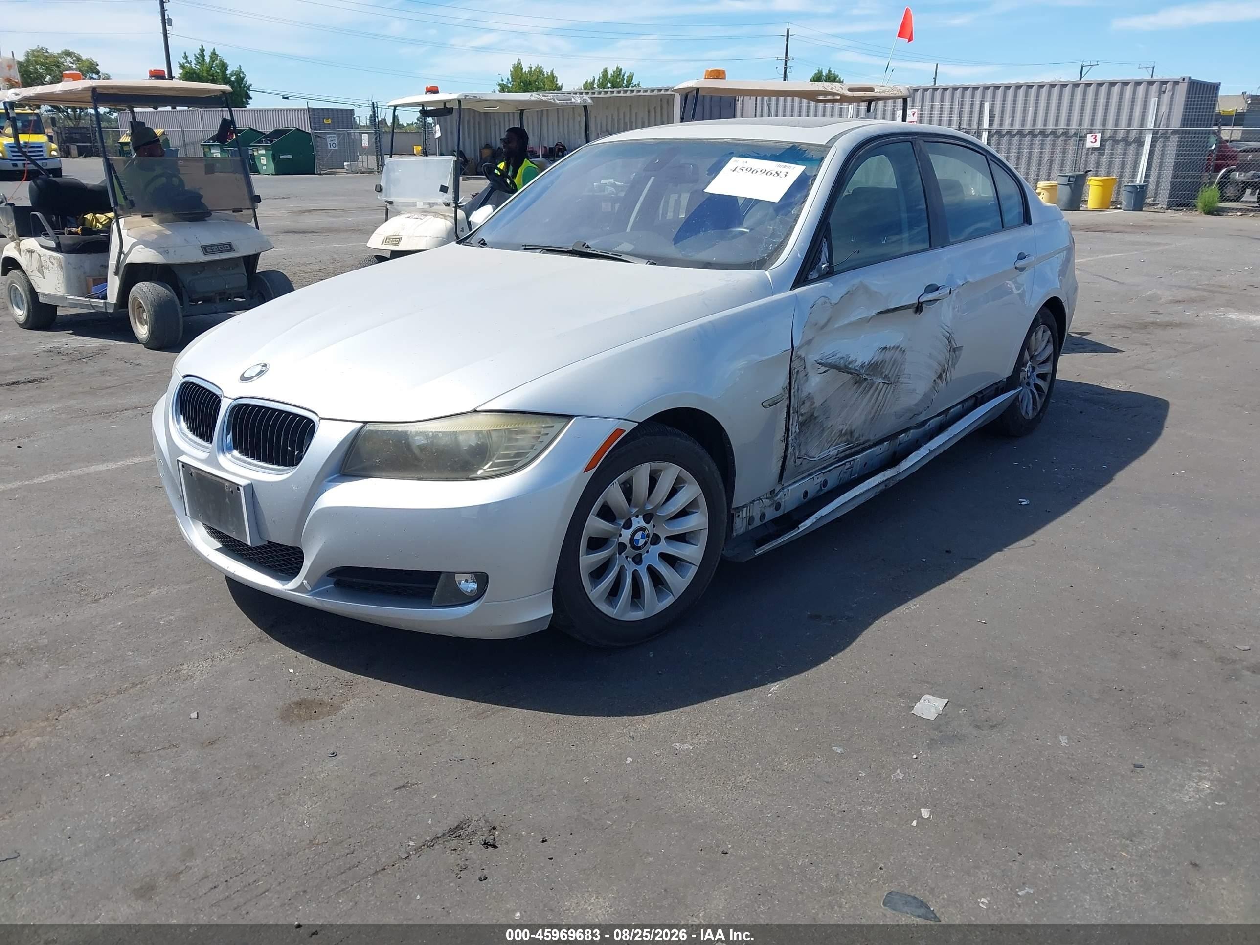 2009 Bmw 328i   Gray vin: WBAPH57539NL76775