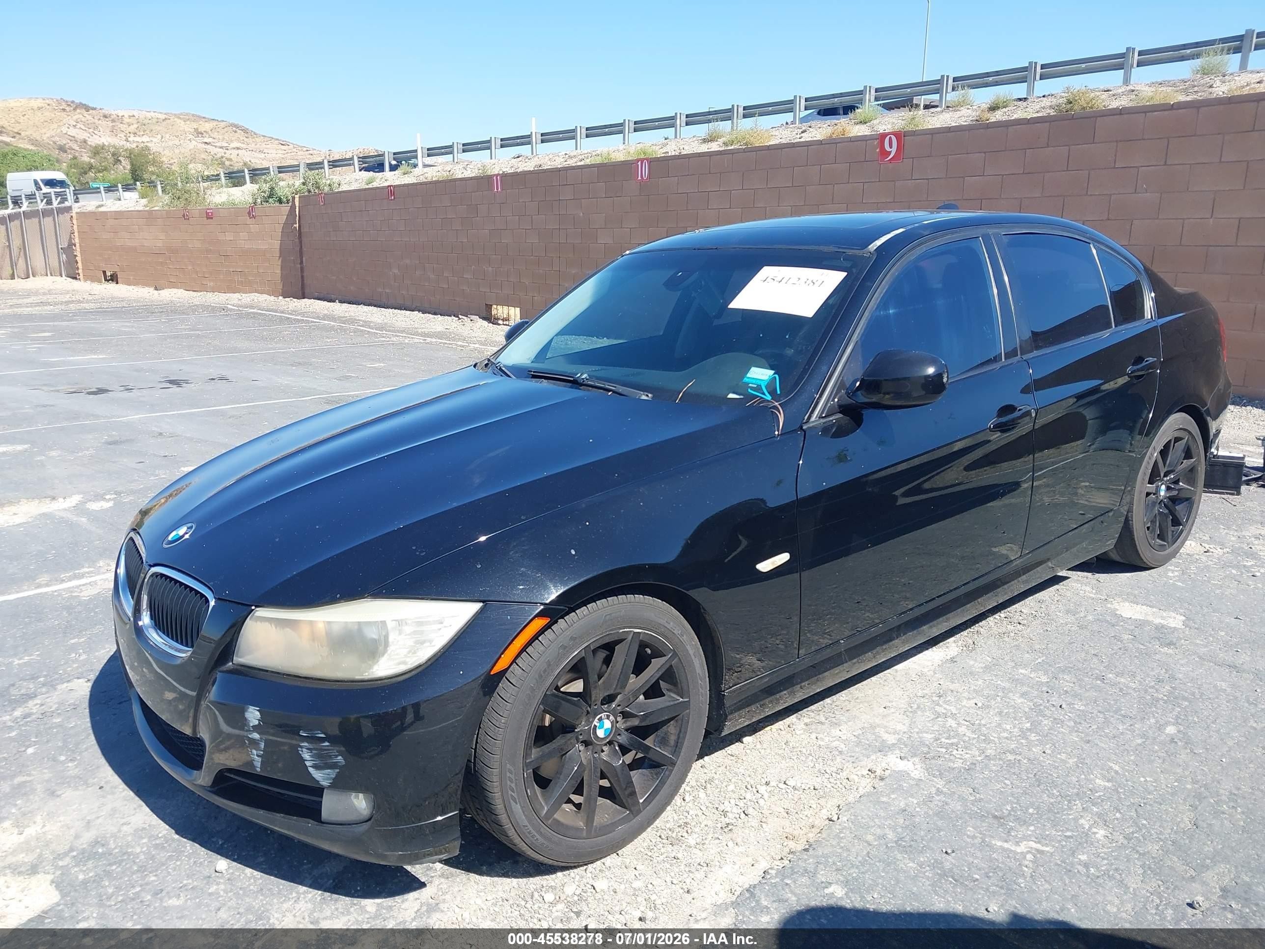 2009 Bmw 328i   Black vin: WBAPH57539NL80518