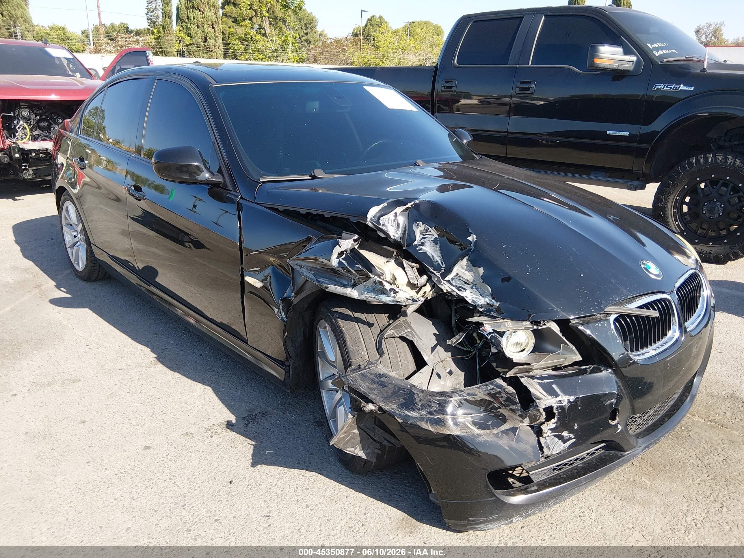 2009 Bmw 328i   Black vin: WBAPH57559NL77605