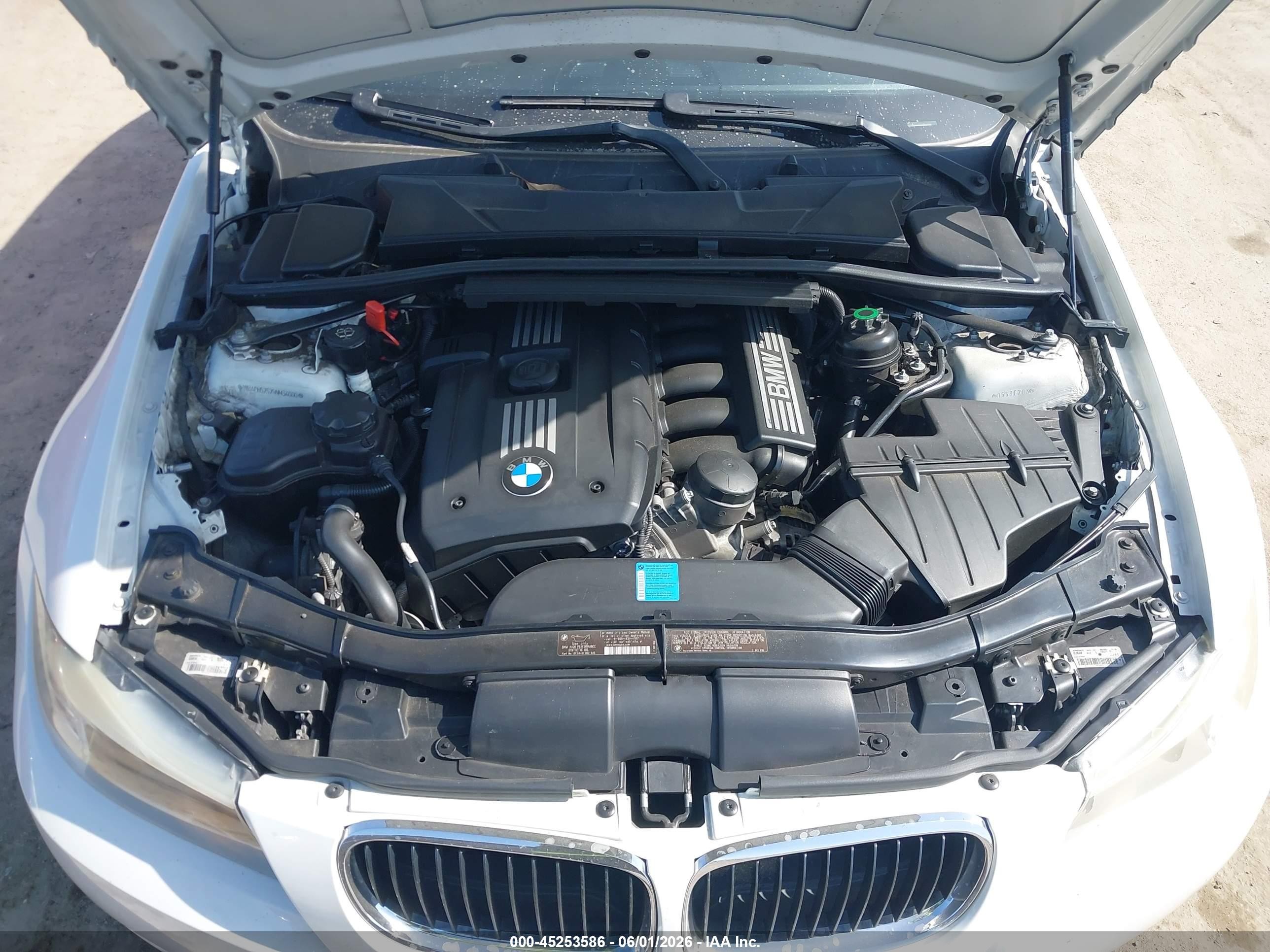 2009 Bmw 328i   White vin: WBAPH57579NM34080