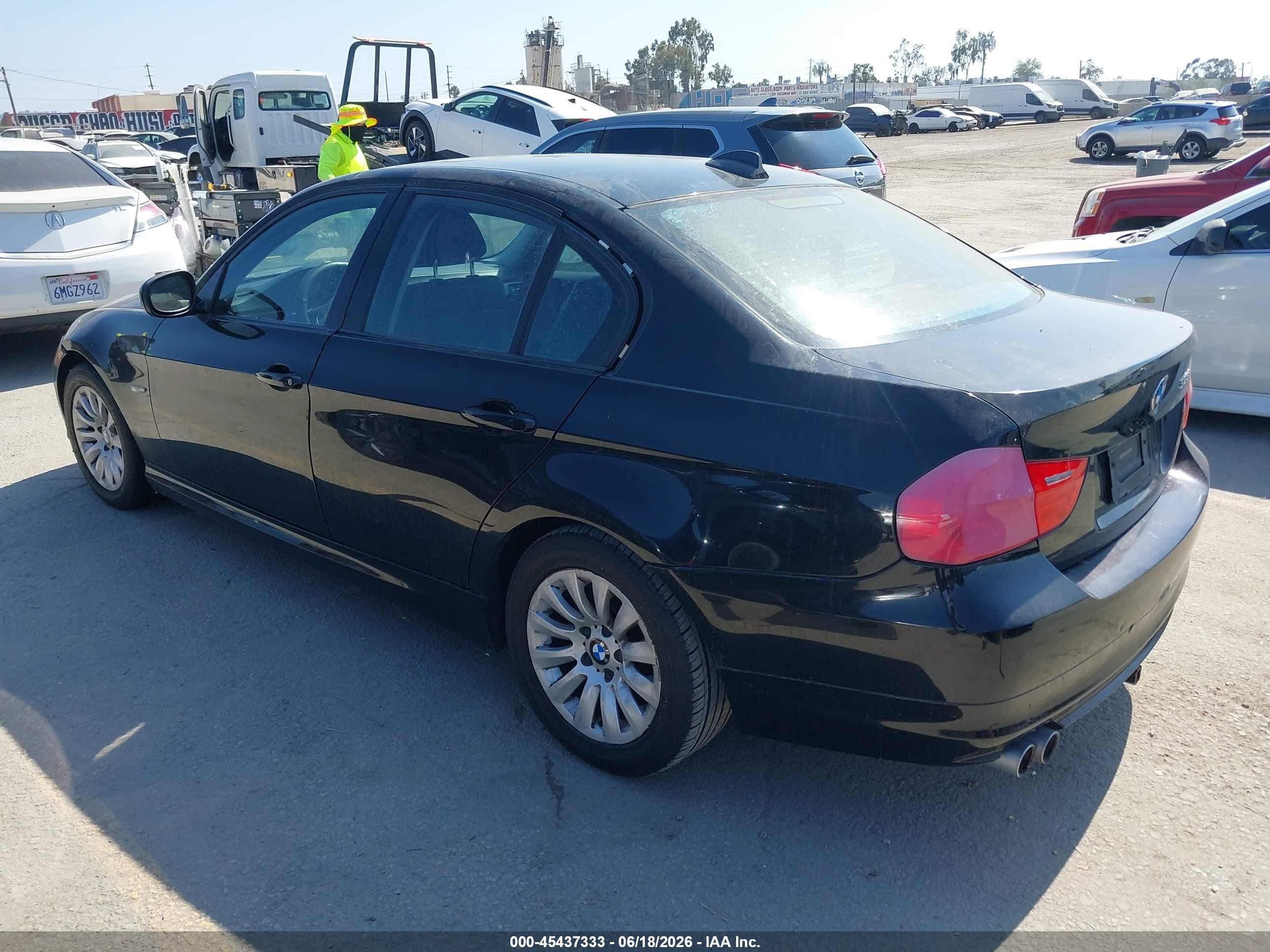 2009 Bmw 328i   Black vin: WBAPH57589NM34055