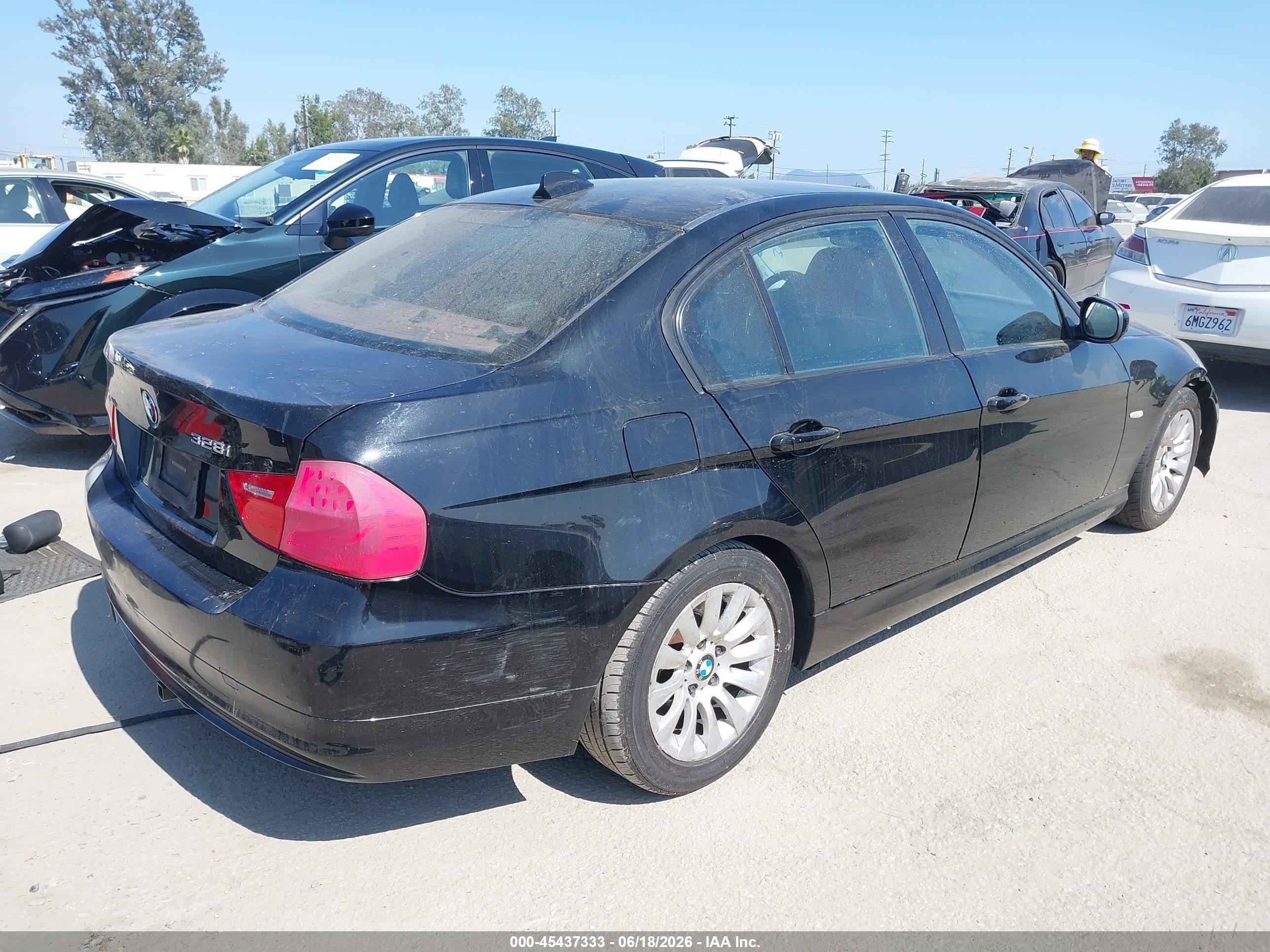 2009 Bmw 328i   Black vin: WBAPH57589NM34055