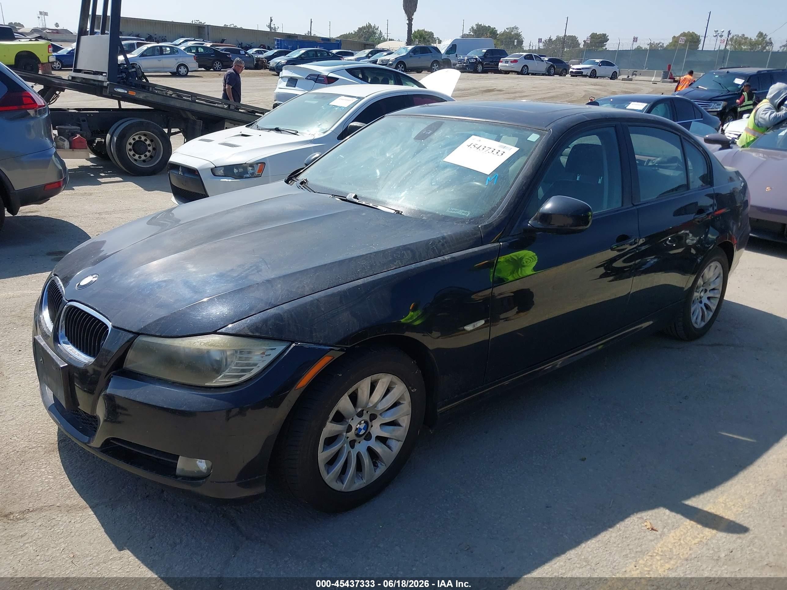 2009 Bmw 328i   Black vin: WBAPH57589NM34055