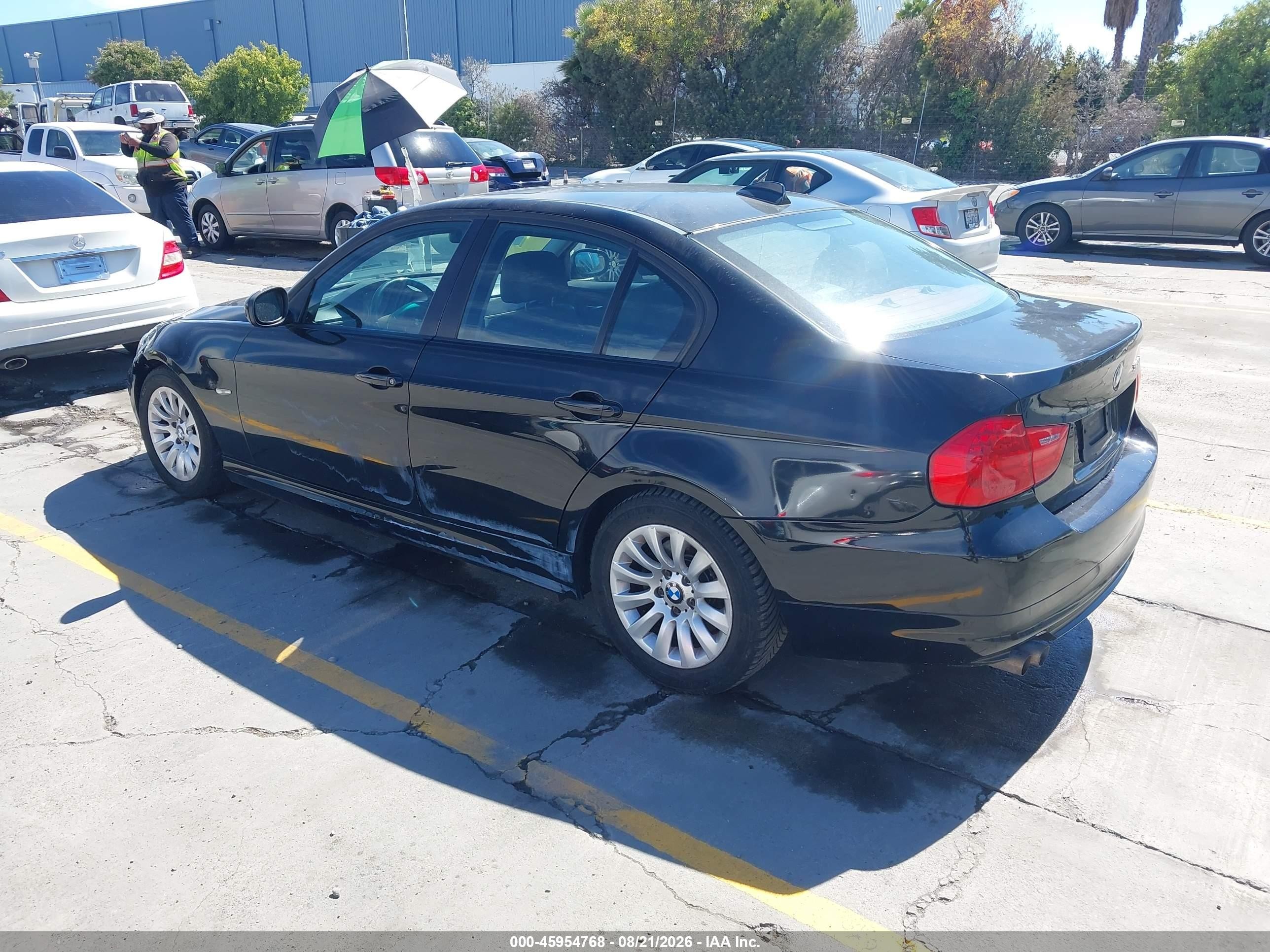 2009 Bmw 328i   Black vin: WBAPH57599NM32749