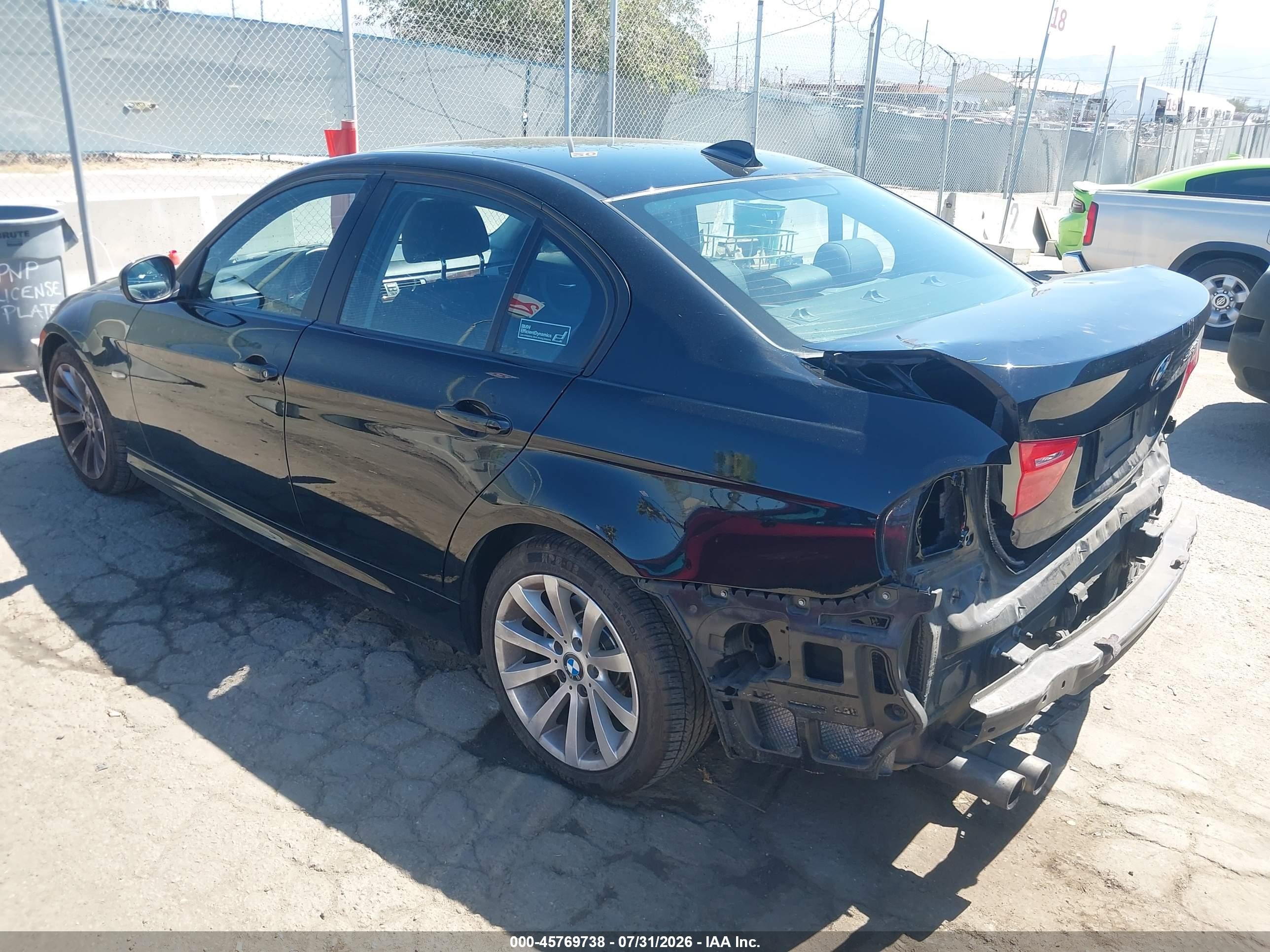 2011 Bmw 328i   Black vin: WBAPH5C50BA443707
