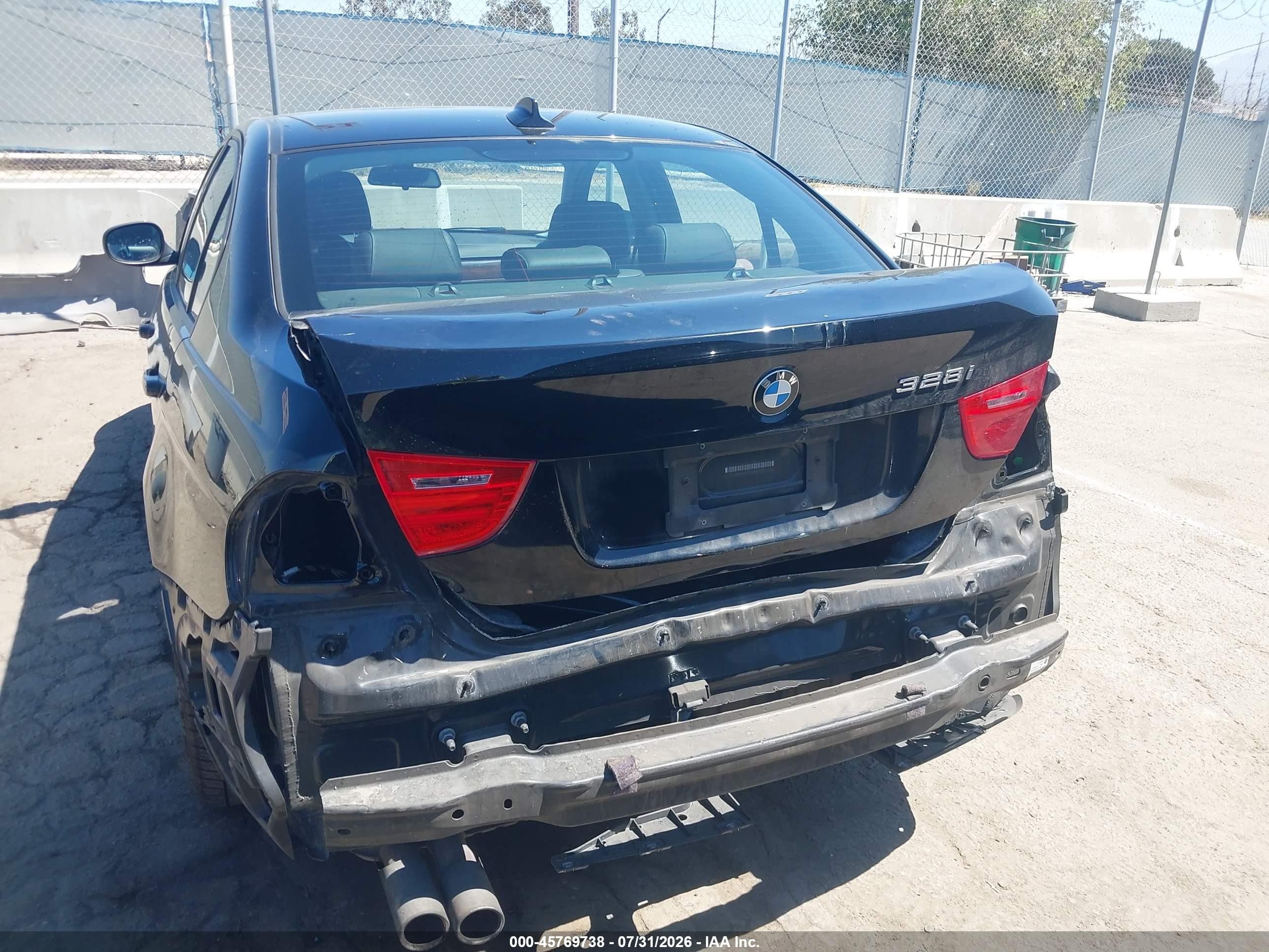 2011 Bmw 328i   Black vin: WBAPH5C50BA443707