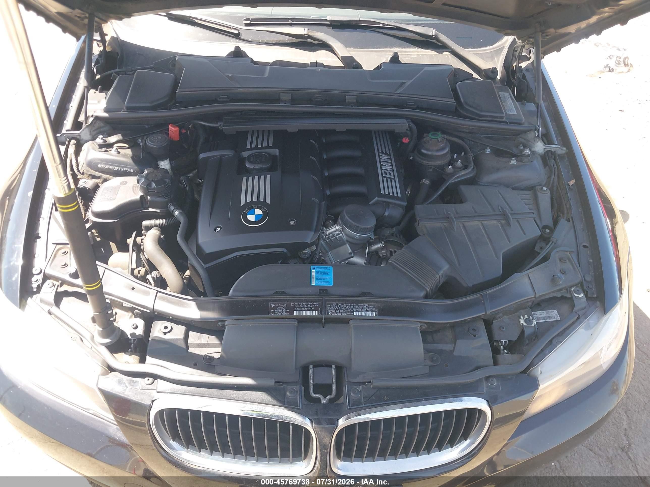 2011 Bmw 328i   Black vin: WBAPH5C50BA443707