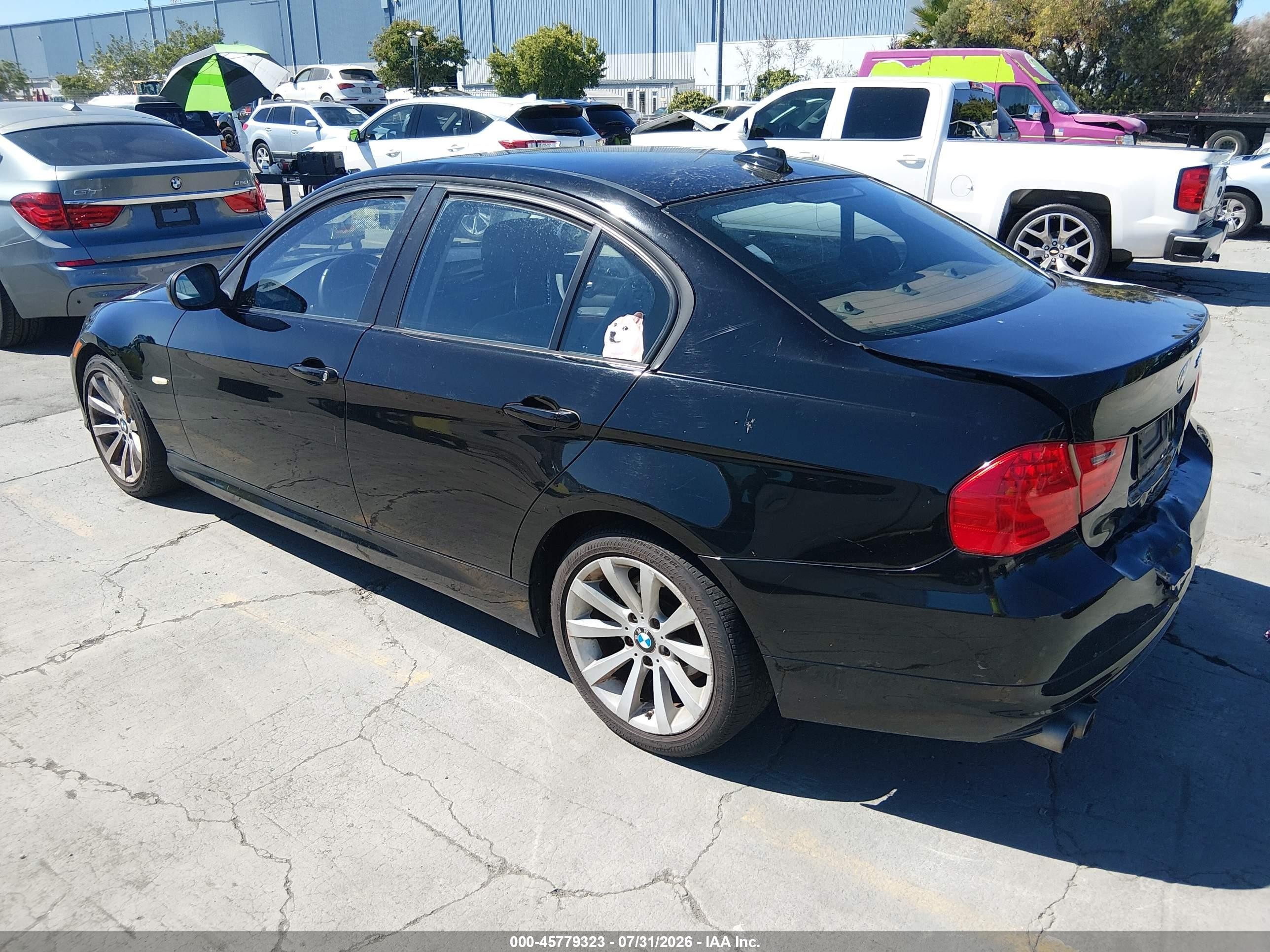 2011 Bmw 328i   Черный vin: WBAPH5C53BA444544