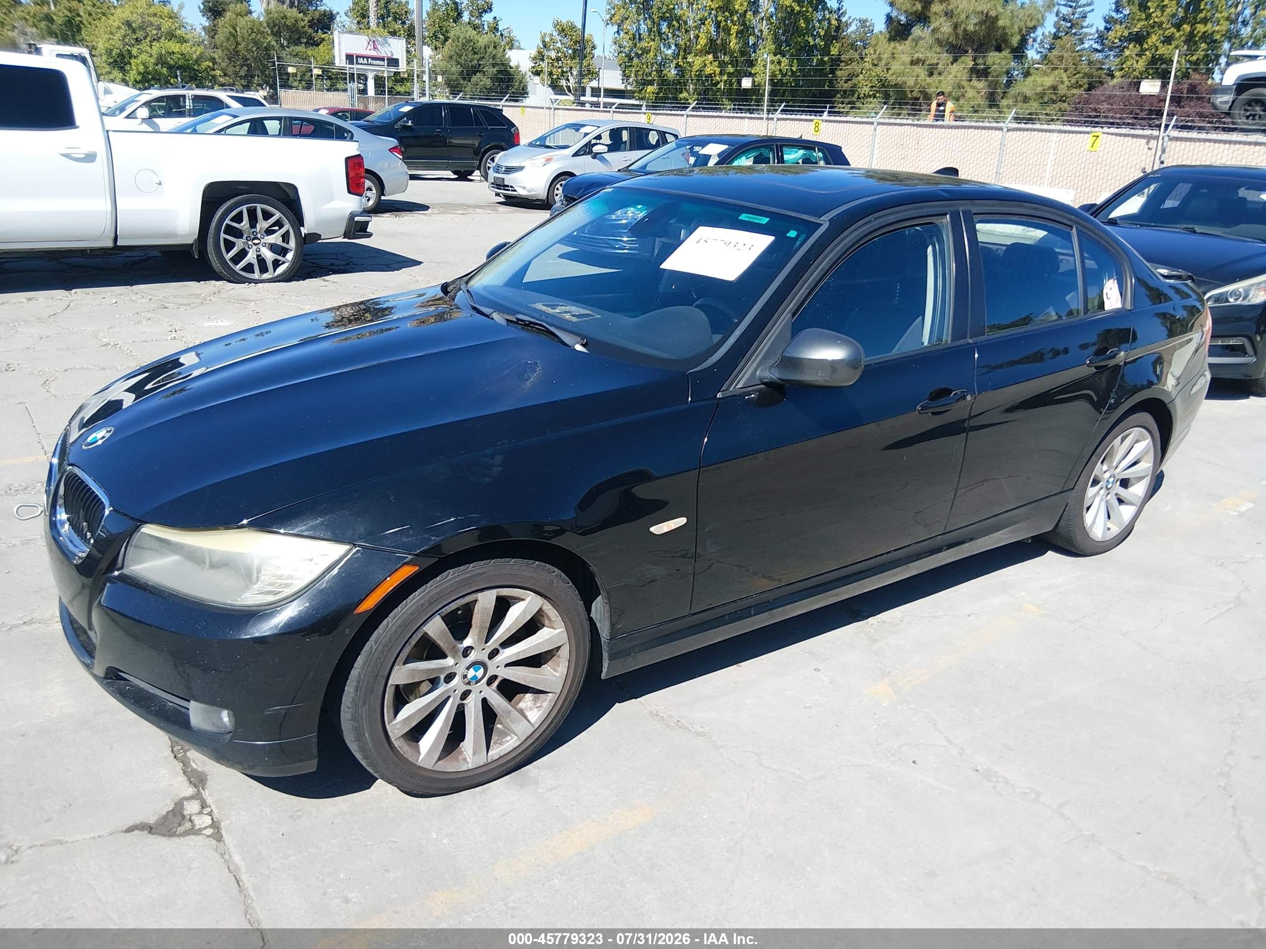 2011 Bmw 328i   Черный vin: WBAPH5C53BA444544