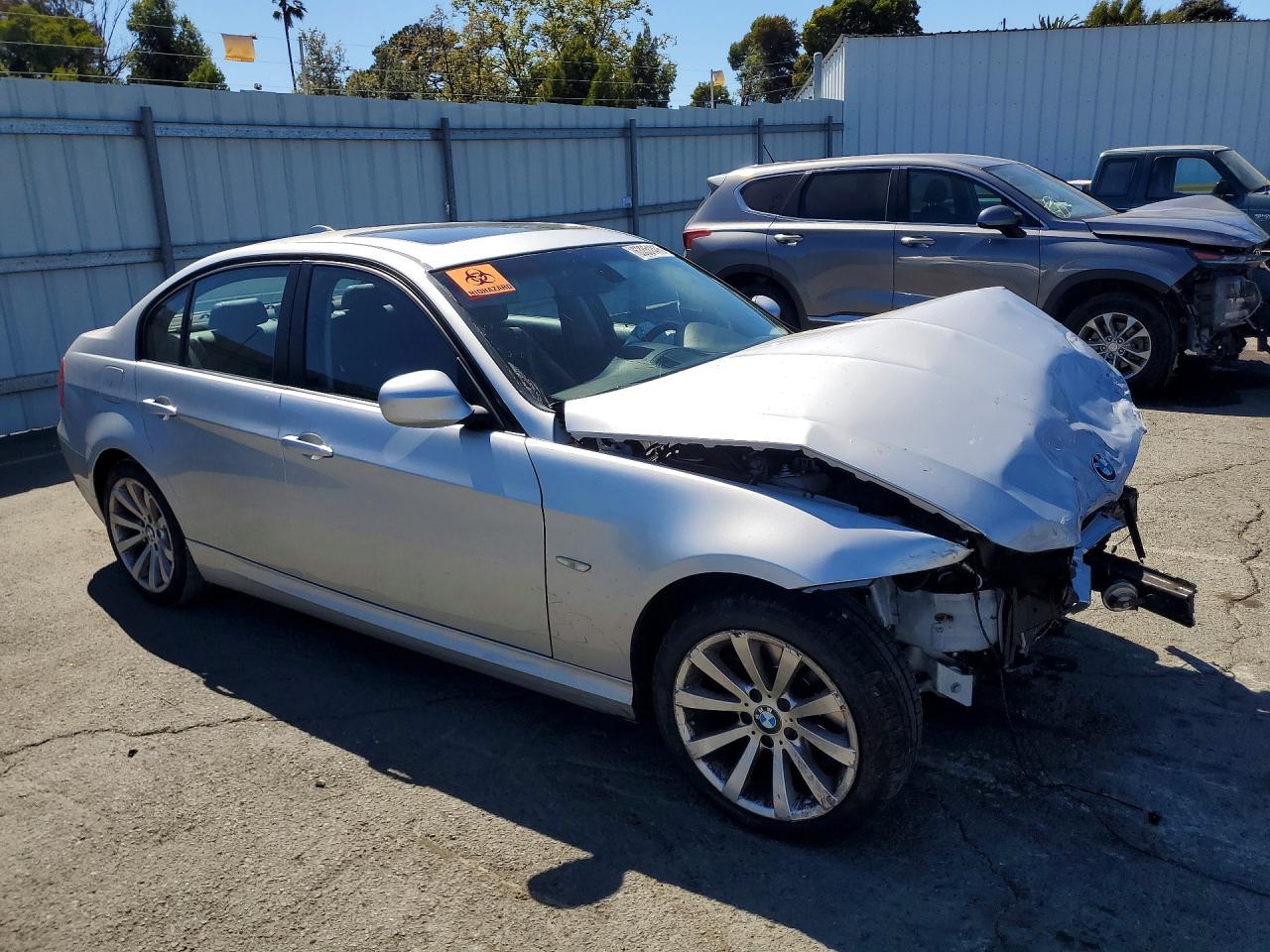 2011 Bmw 328 I Sulev Silver vin: WBAPH5C57BF093365