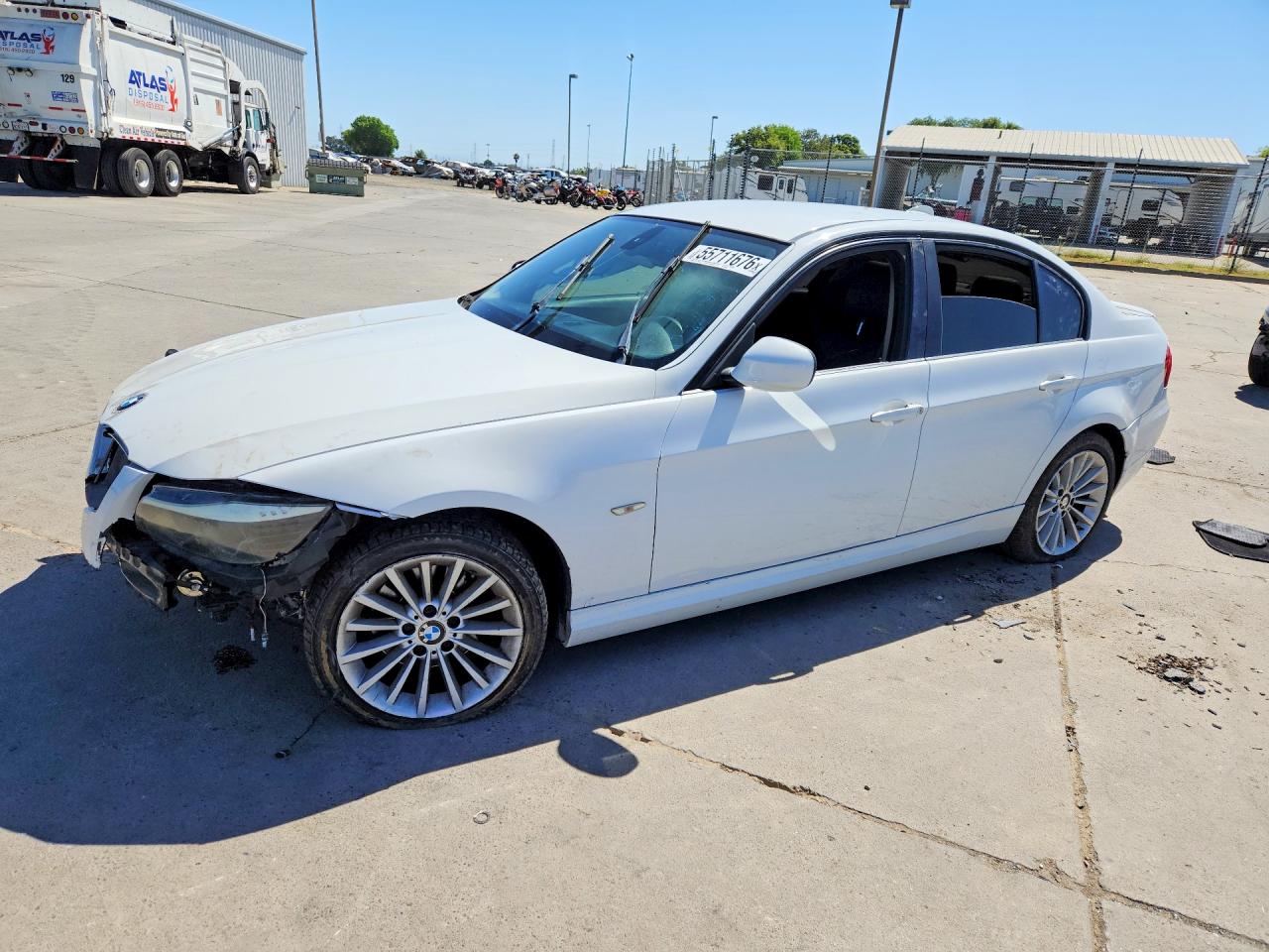 2010 Bmw 328 I Sulev White vin: WBAPH5C58AA438866