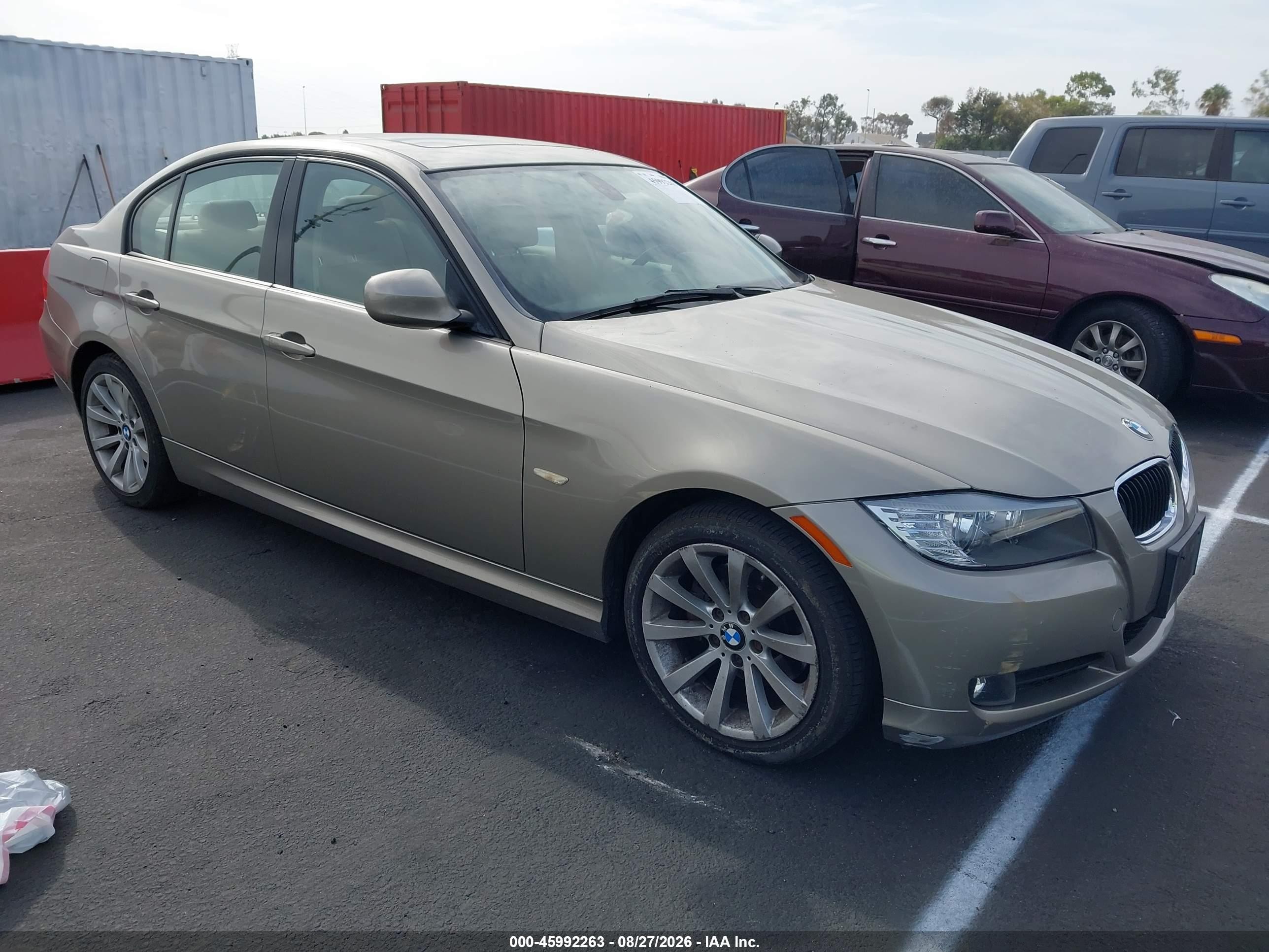 2011 Bmw 328i   Beige vin: WBAPH5G50BNM79545