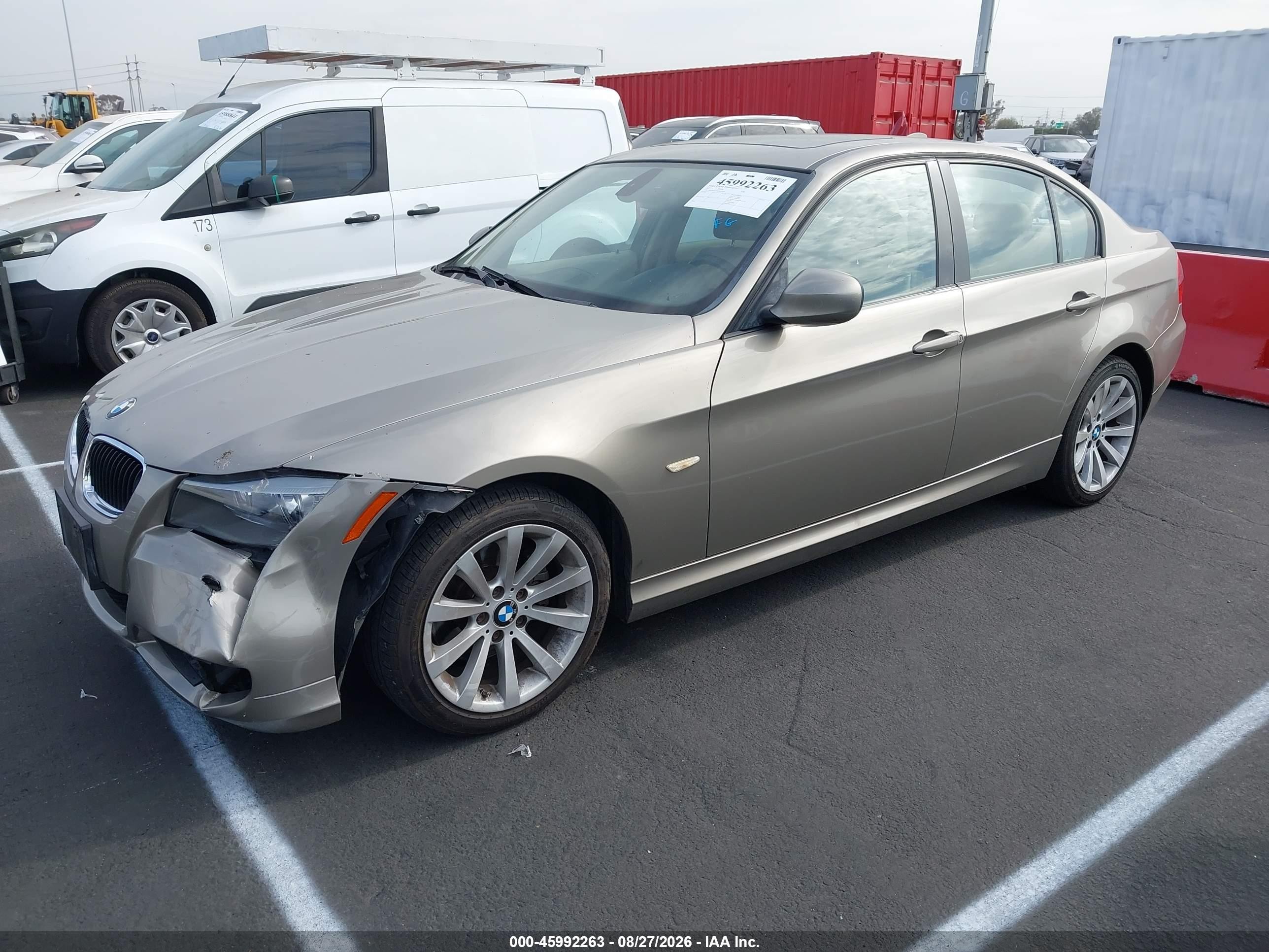 2011 Bmw 328i   Beige vin: WBAPH5G50BNM79545