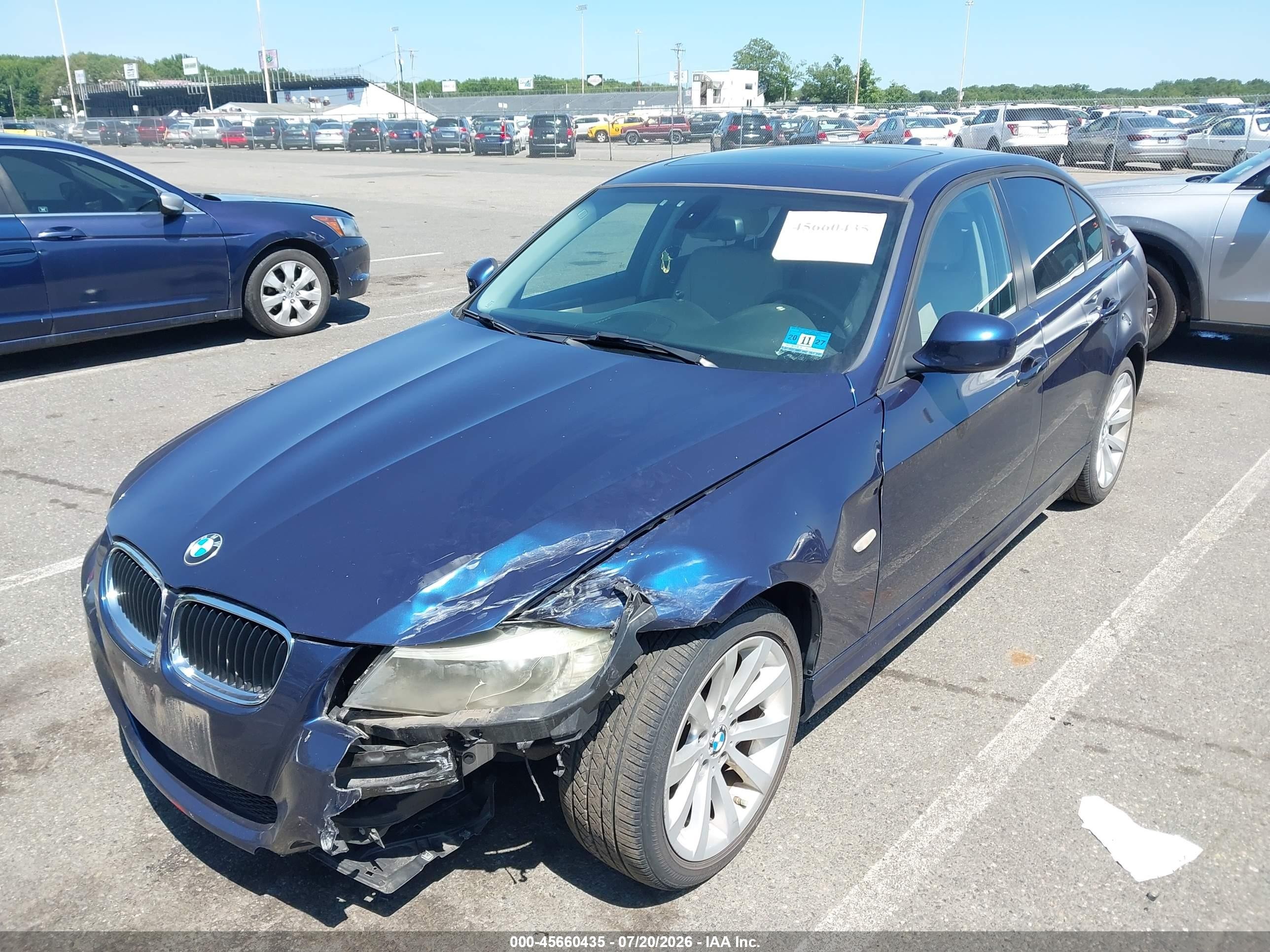 2011 Bmw 328i   Синий vin: WBAPH5G50BNM84065
