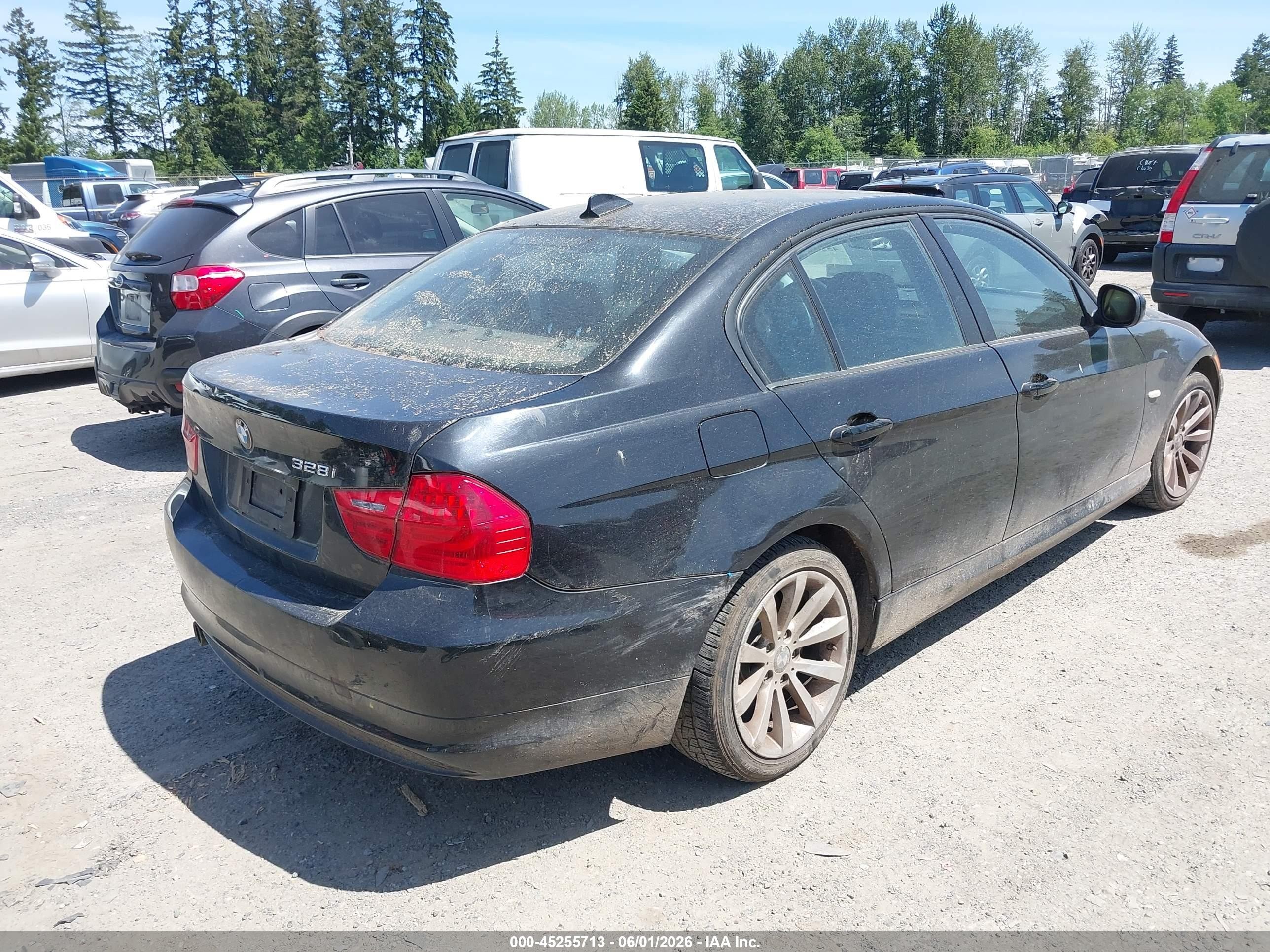 2011 Bmw 328i   Black vin: WBAPH5G51BNM79103
