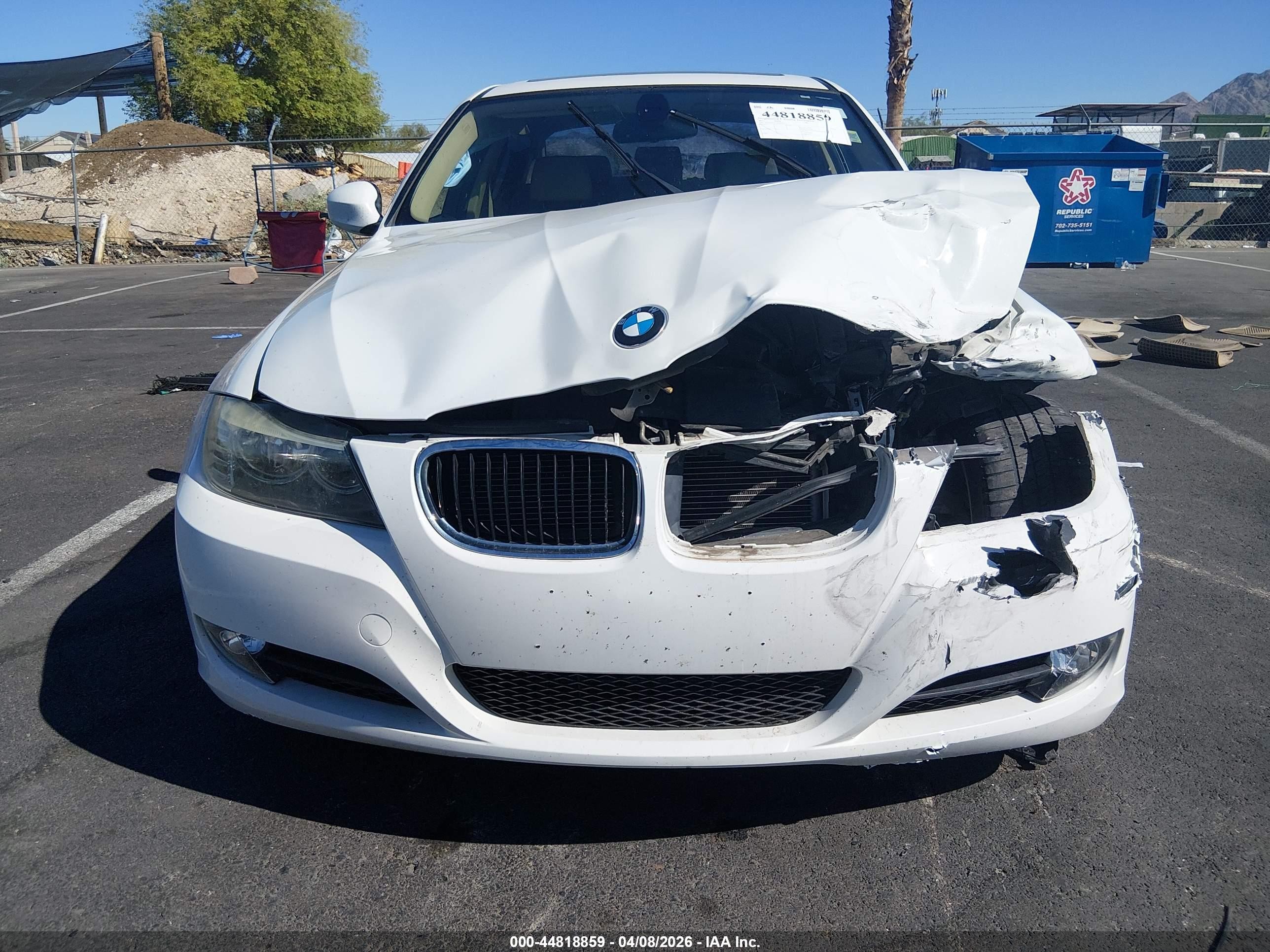 2011 Bmw 328i   White vin: WBAPH5G53BNM77417