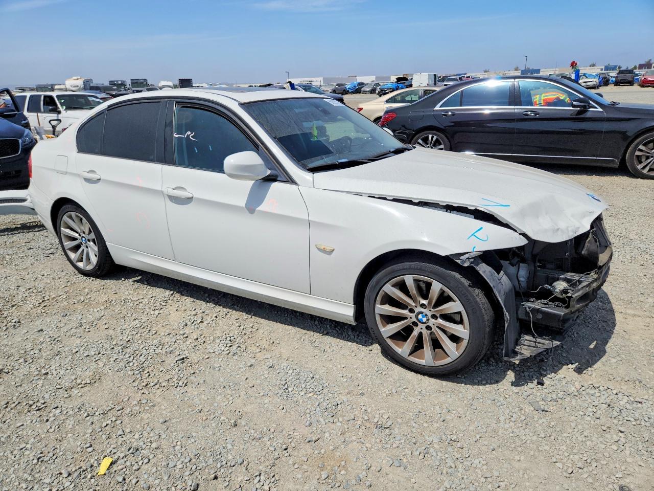 2011 Bmw 328 I Sulev White vin: WBAPH5G53BNM82262