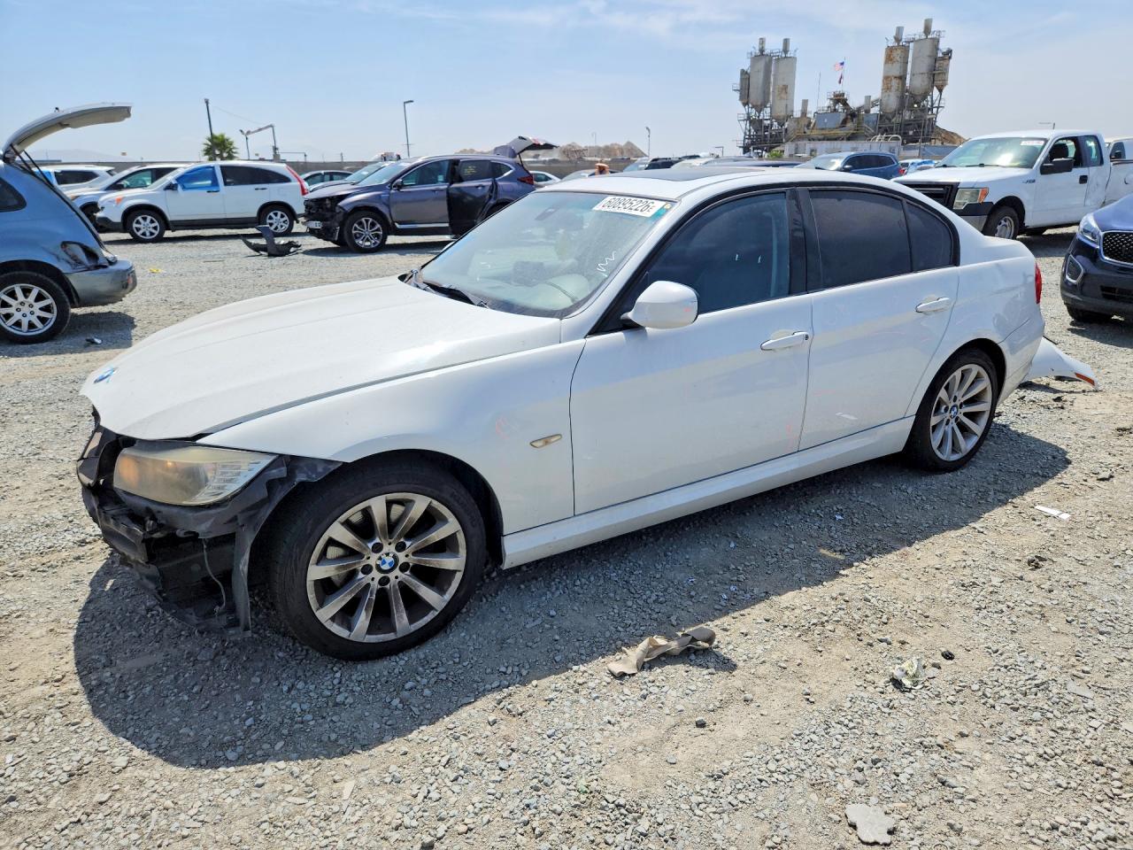 2011 Bmw 328 I Sulev White vin: WBAPH5G53BNM82262