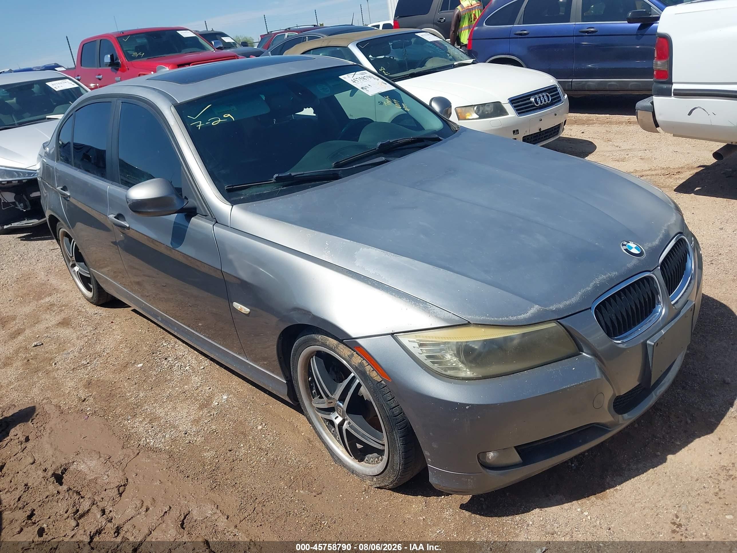 2010 Bmw 328i   Gray vin: WBAPH5G55ANM70791