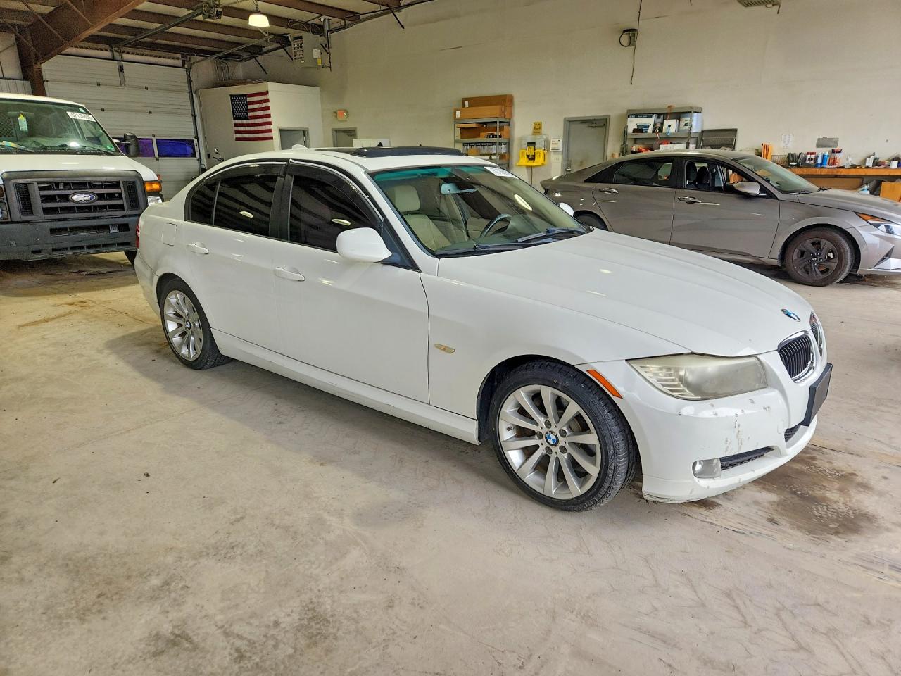 2011 Bmw 328 I Sulev White vin: WBAPH5G56BNM74799