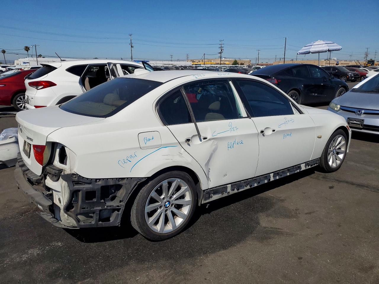 2011 Bmw 328 I Sulev Белый vin: WBAPH5G56BNM75564