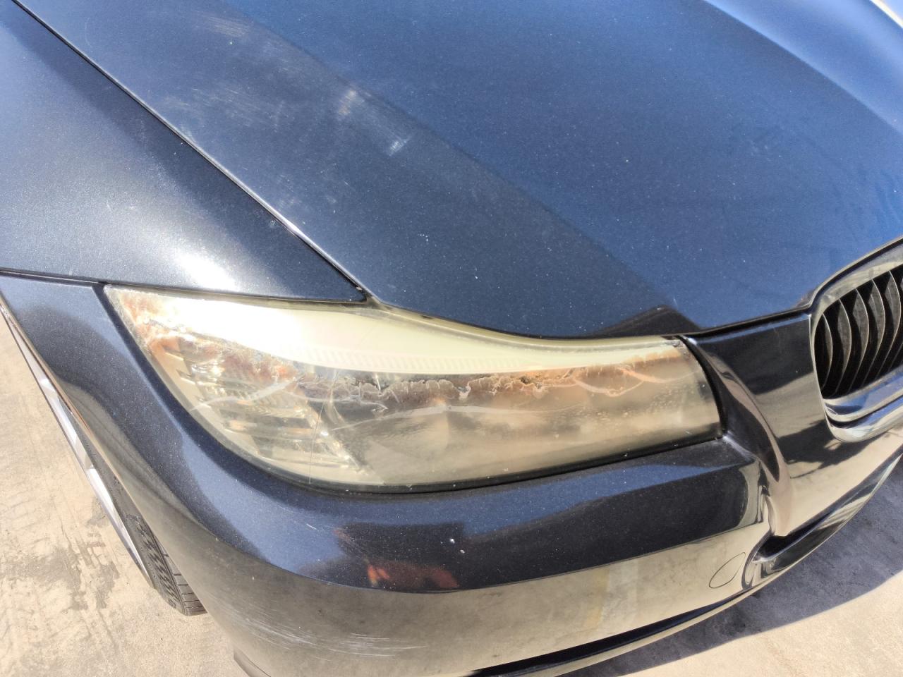 2011 Bmw 328 I Sulev Black vin: WBAPH5G59BNM72545 Damage: Right Head Lamp, Cracked, Replacement Required